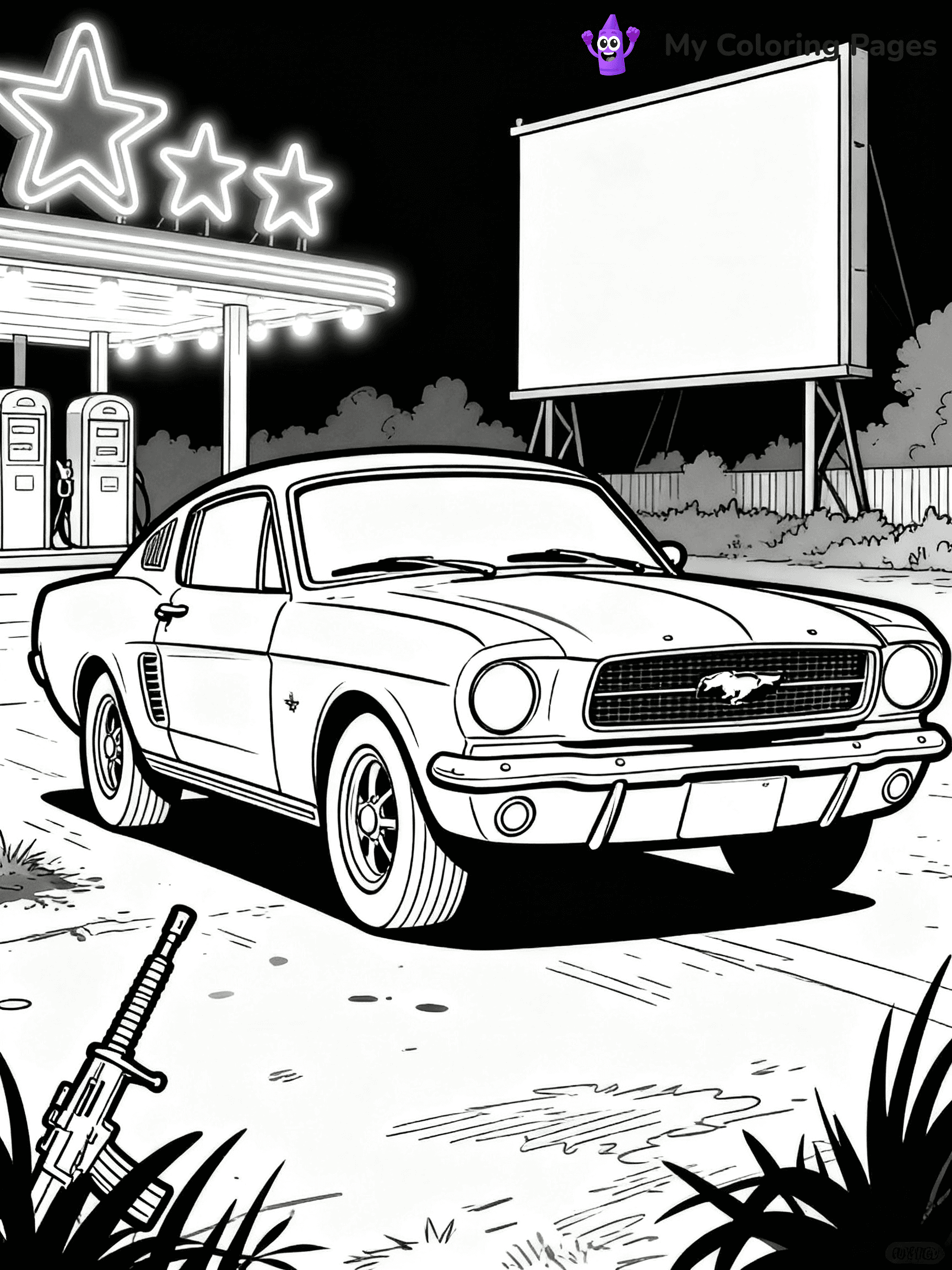 Classic Car Coloring Pages - 17