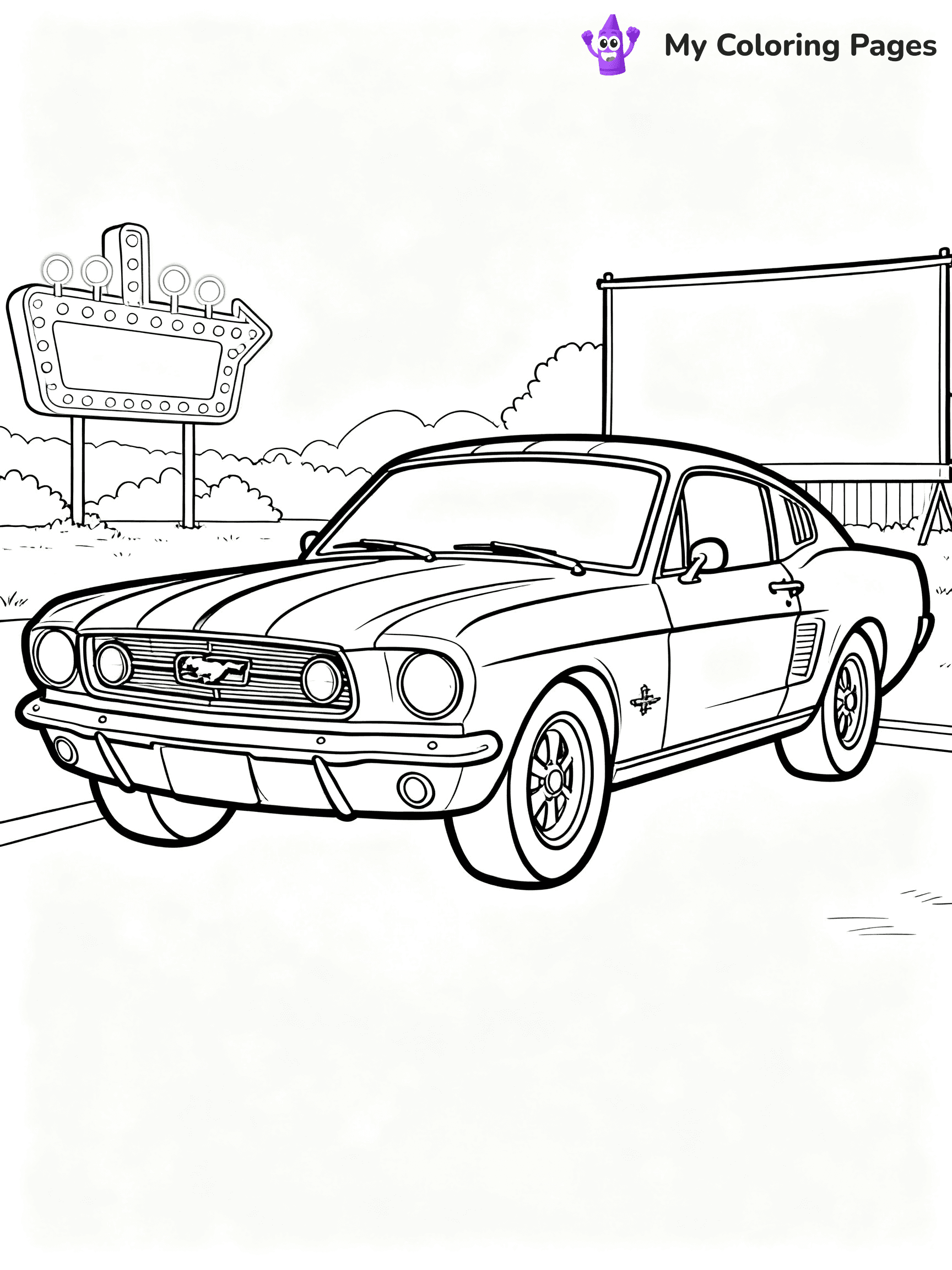 Classic Car Coloring Pages - 16