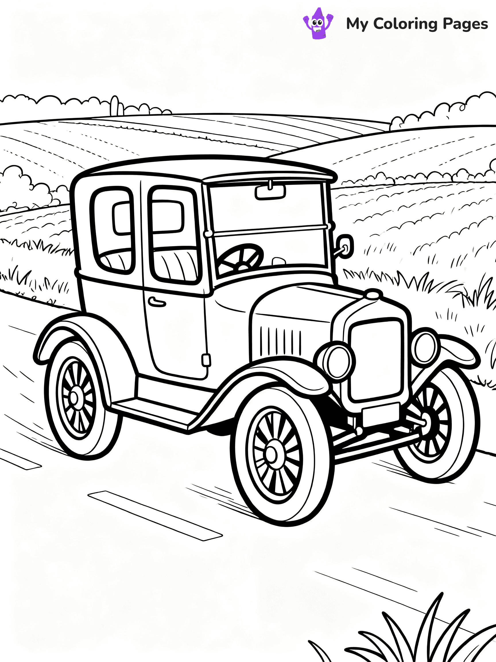 Classic Car Coloring Pages - 14