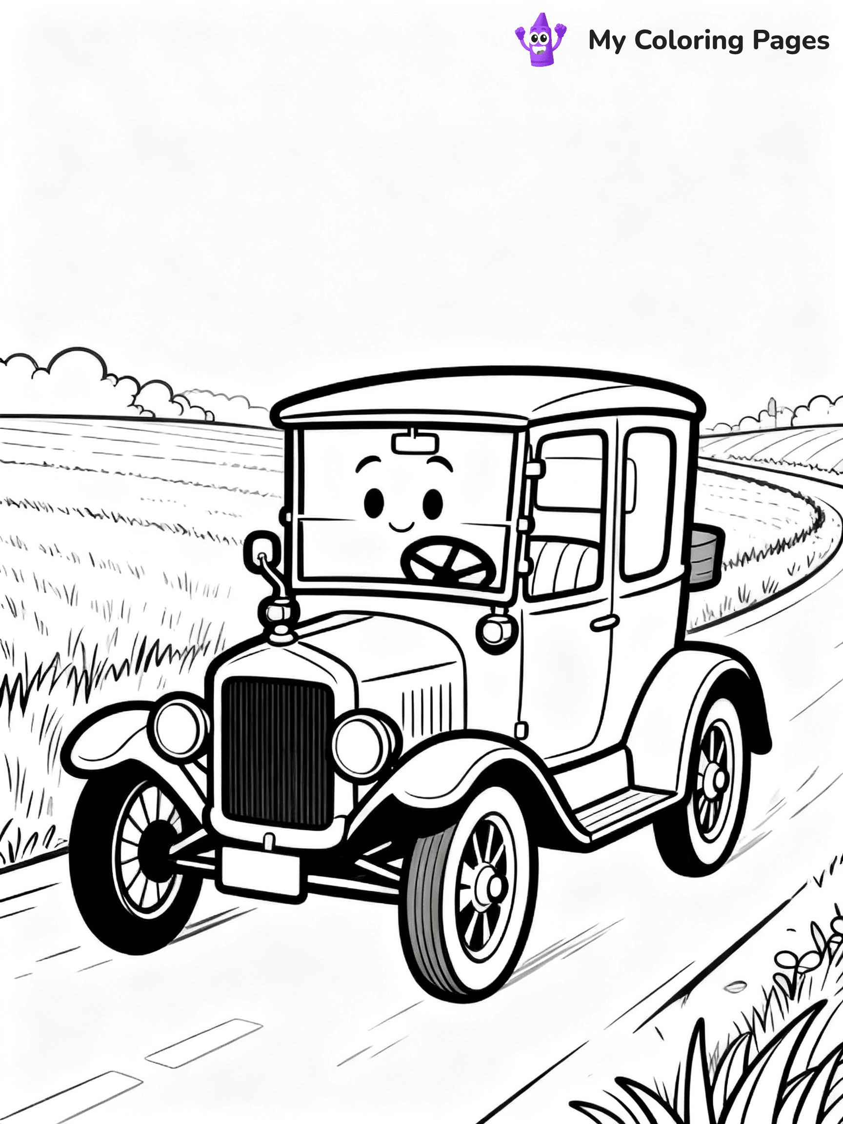 Classic Car Coloring Pages - 10