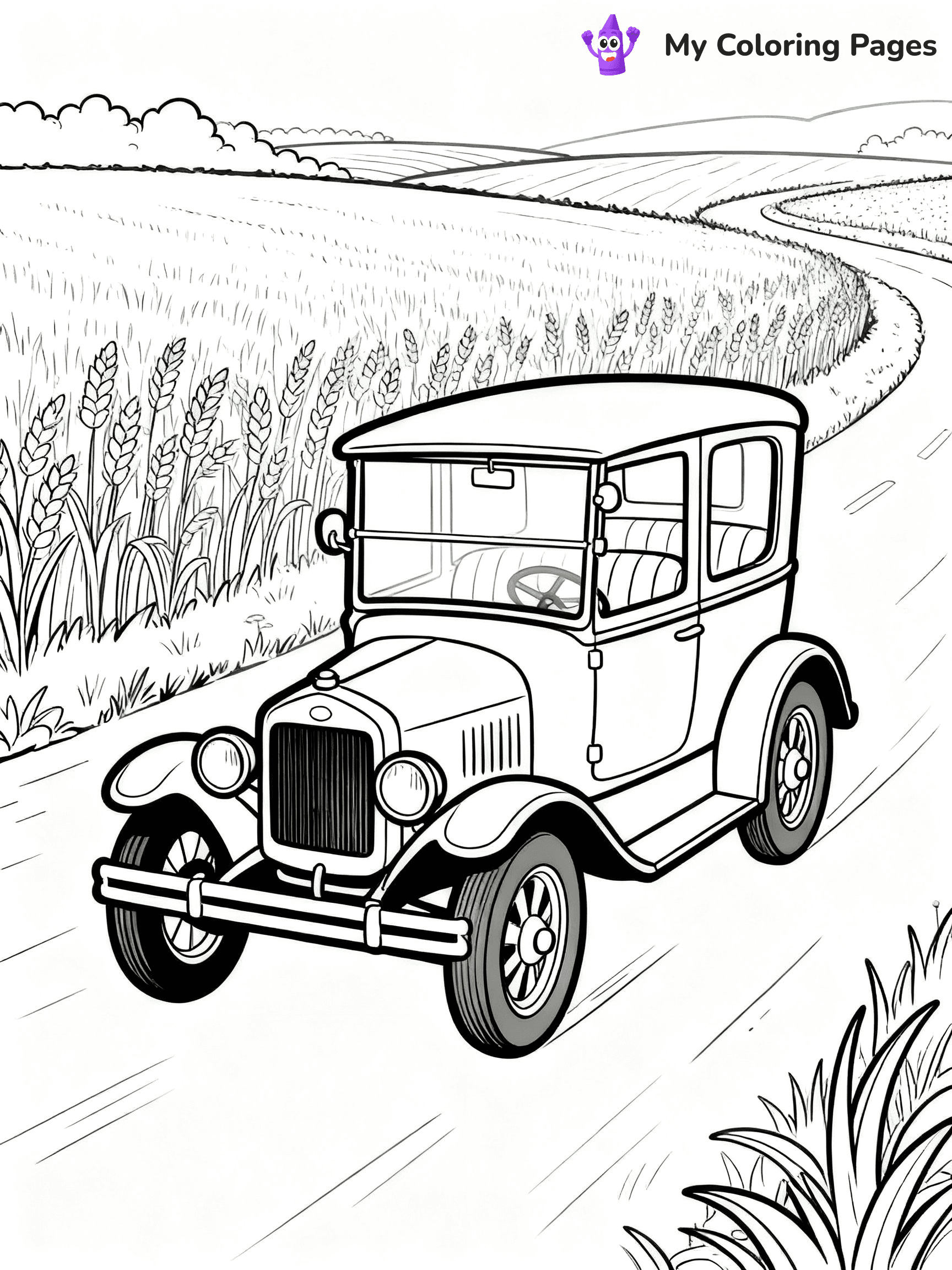 Classic Car Coloring Pages - 8