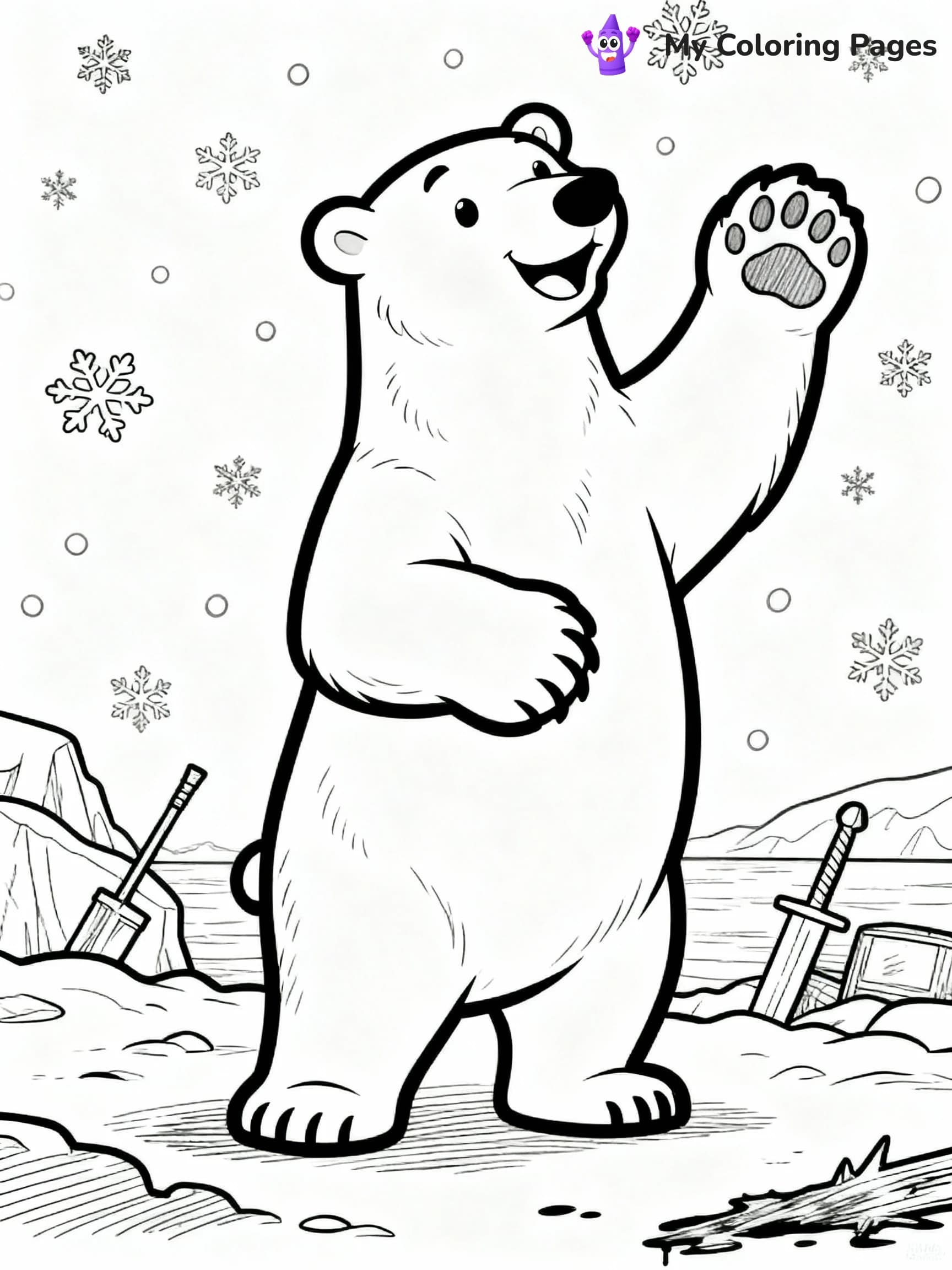 Arctic Animals Coloring Pages - 15