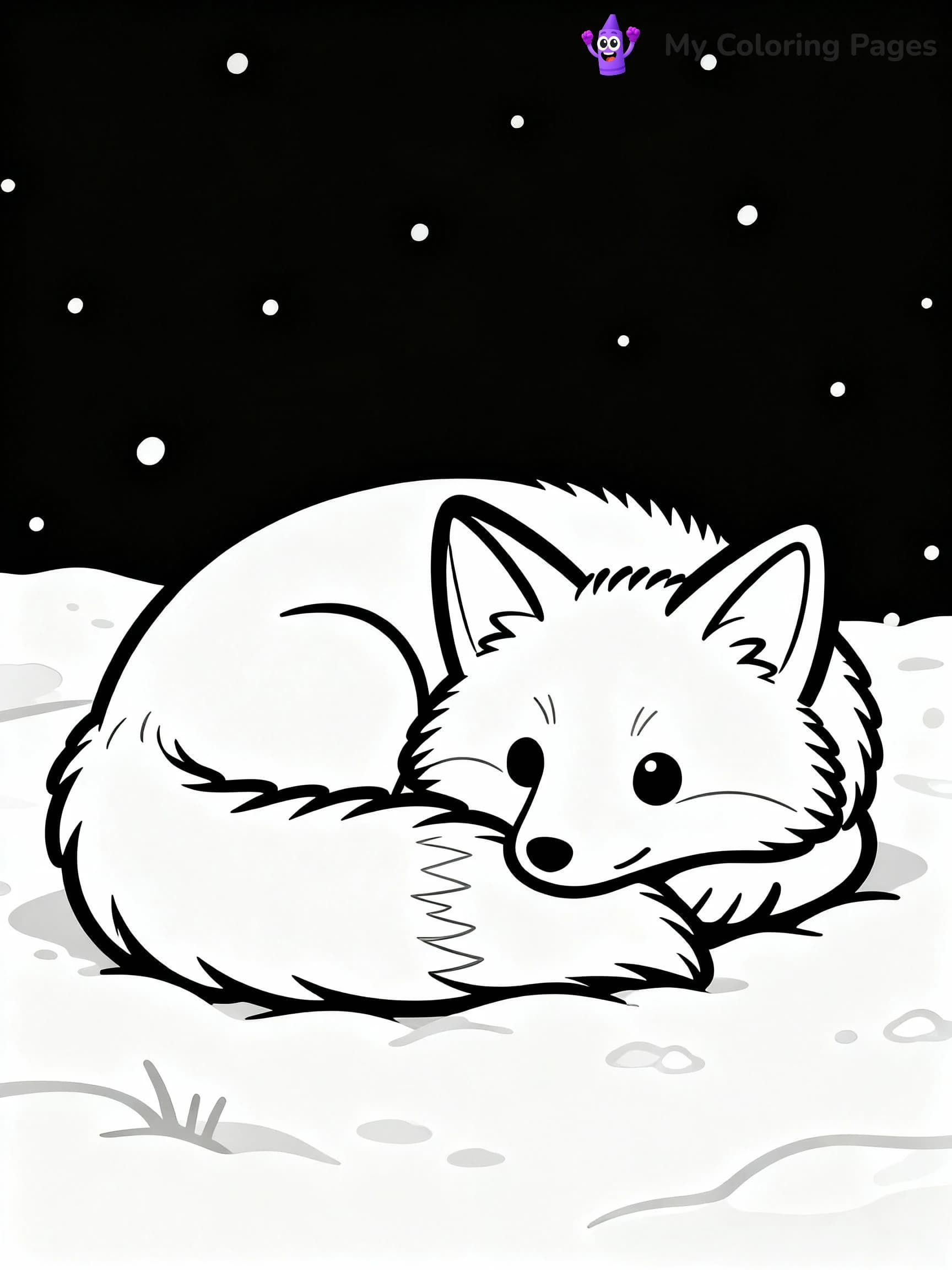 Arctic Animals Coloring Pages - 3