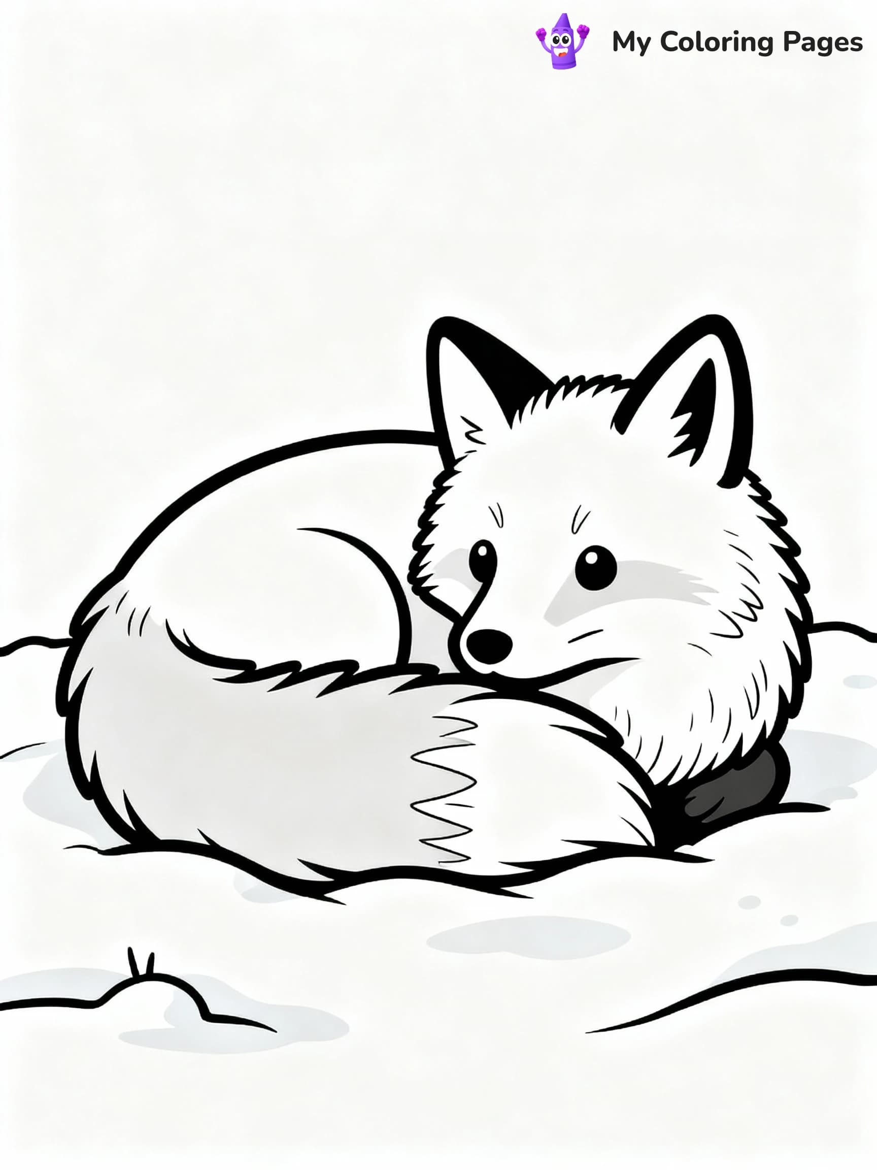 Arctic Animals Coloring Pages - 1