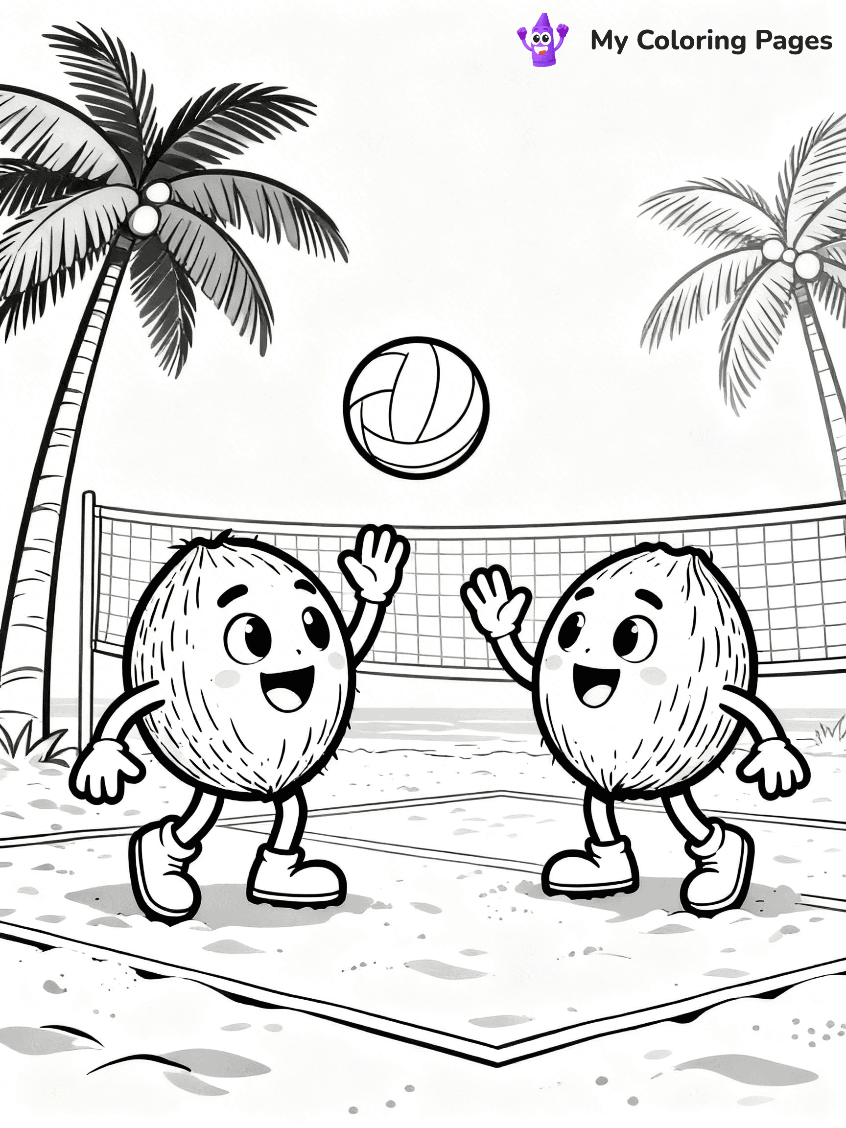 Coconut Coloring Pages - 12