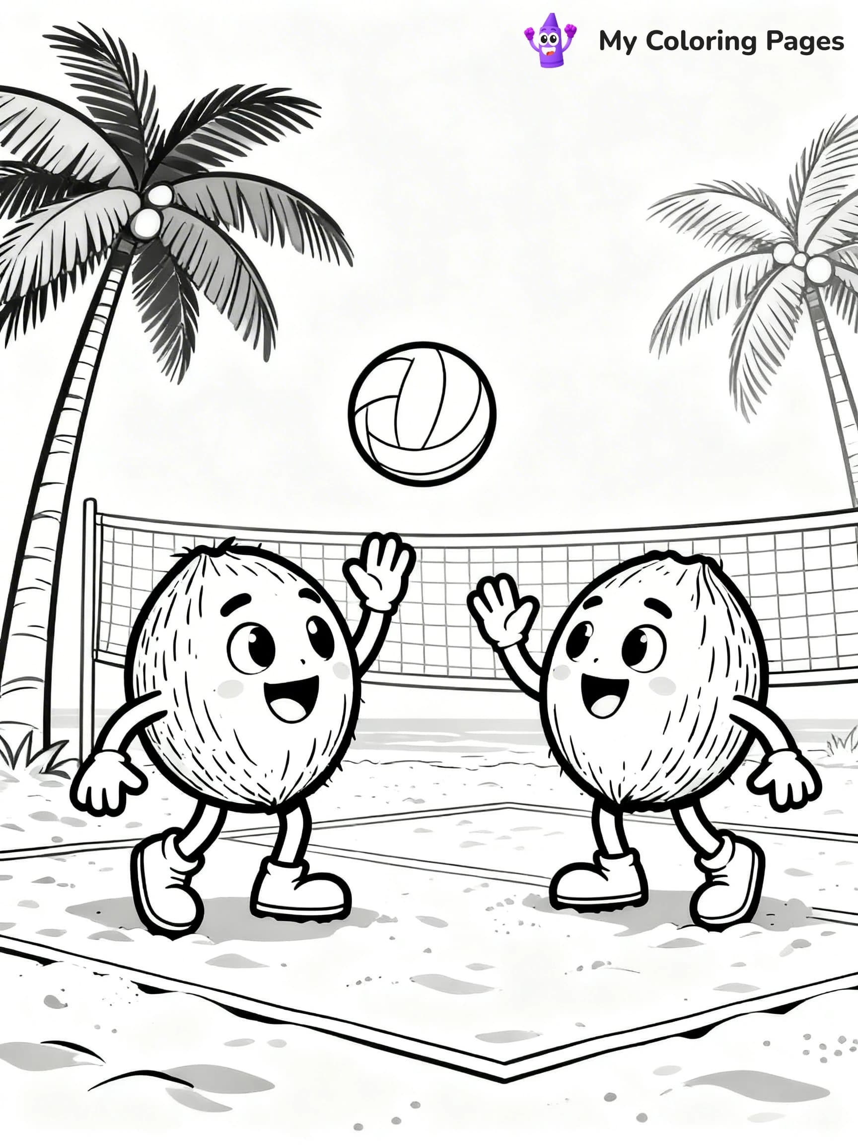 Coconut Coloring Pages - 12