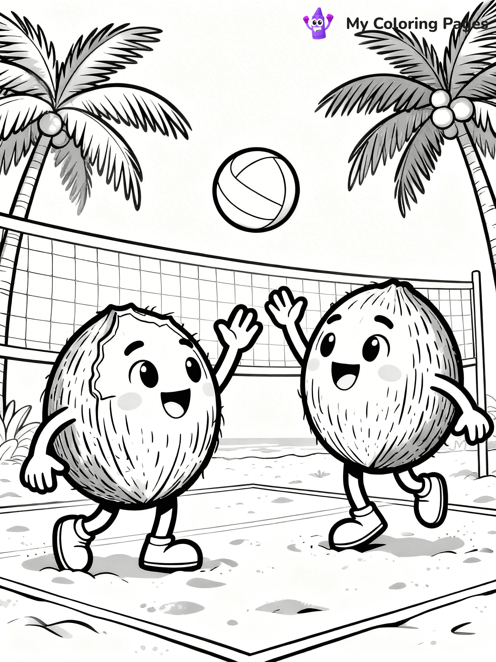Coconut Coloring Pages - 11