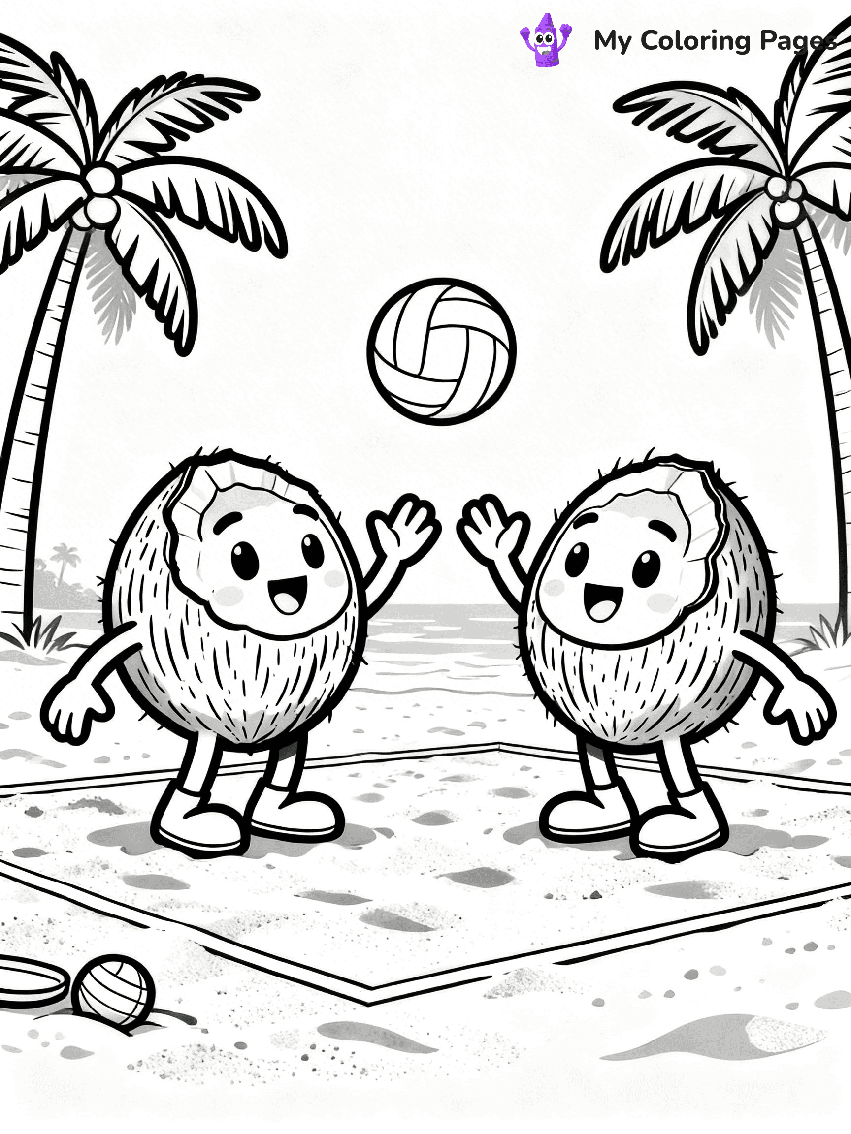 Coconut Coloring Pages - 10