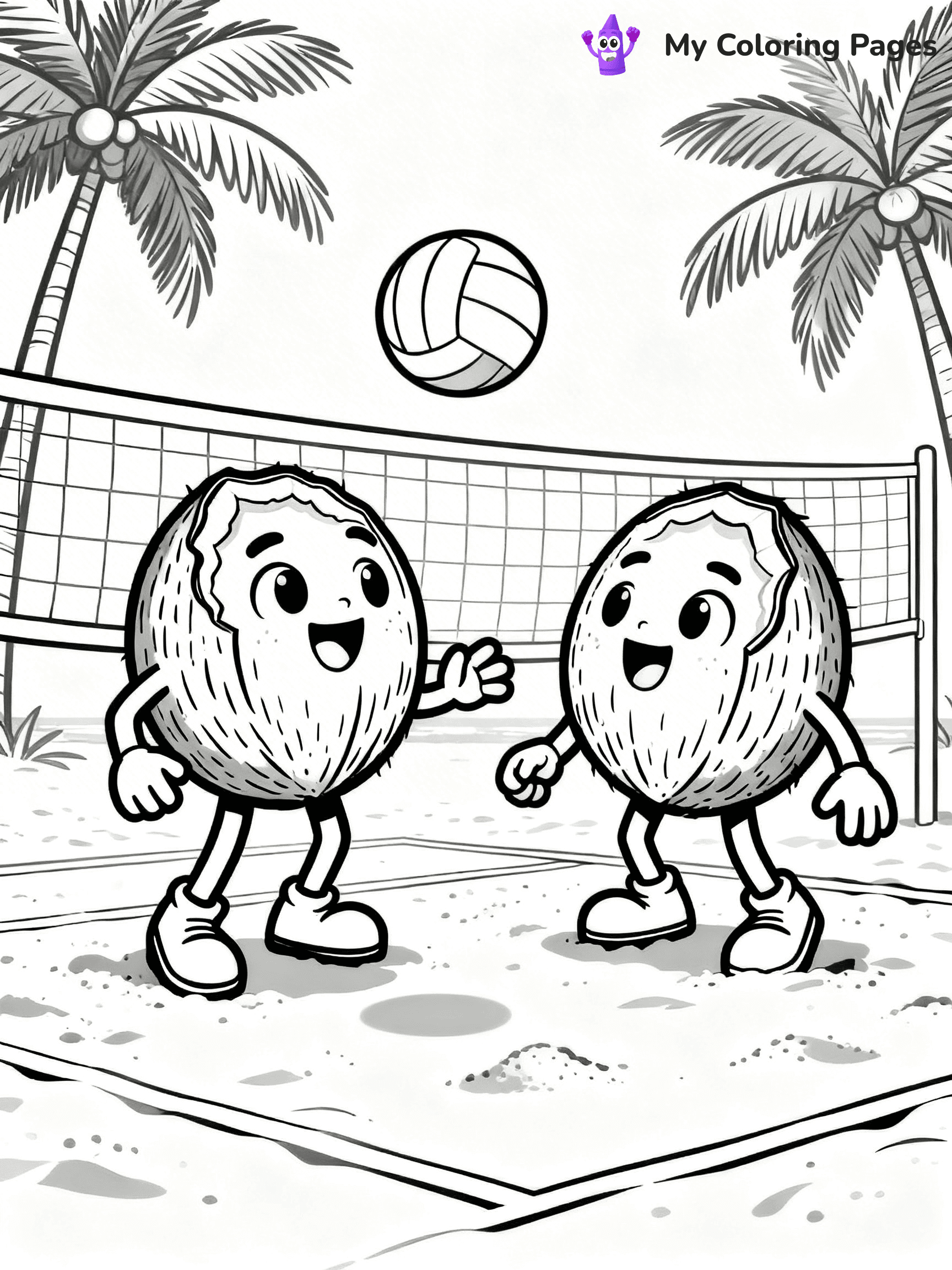 Coconut Coloring Pages - 9