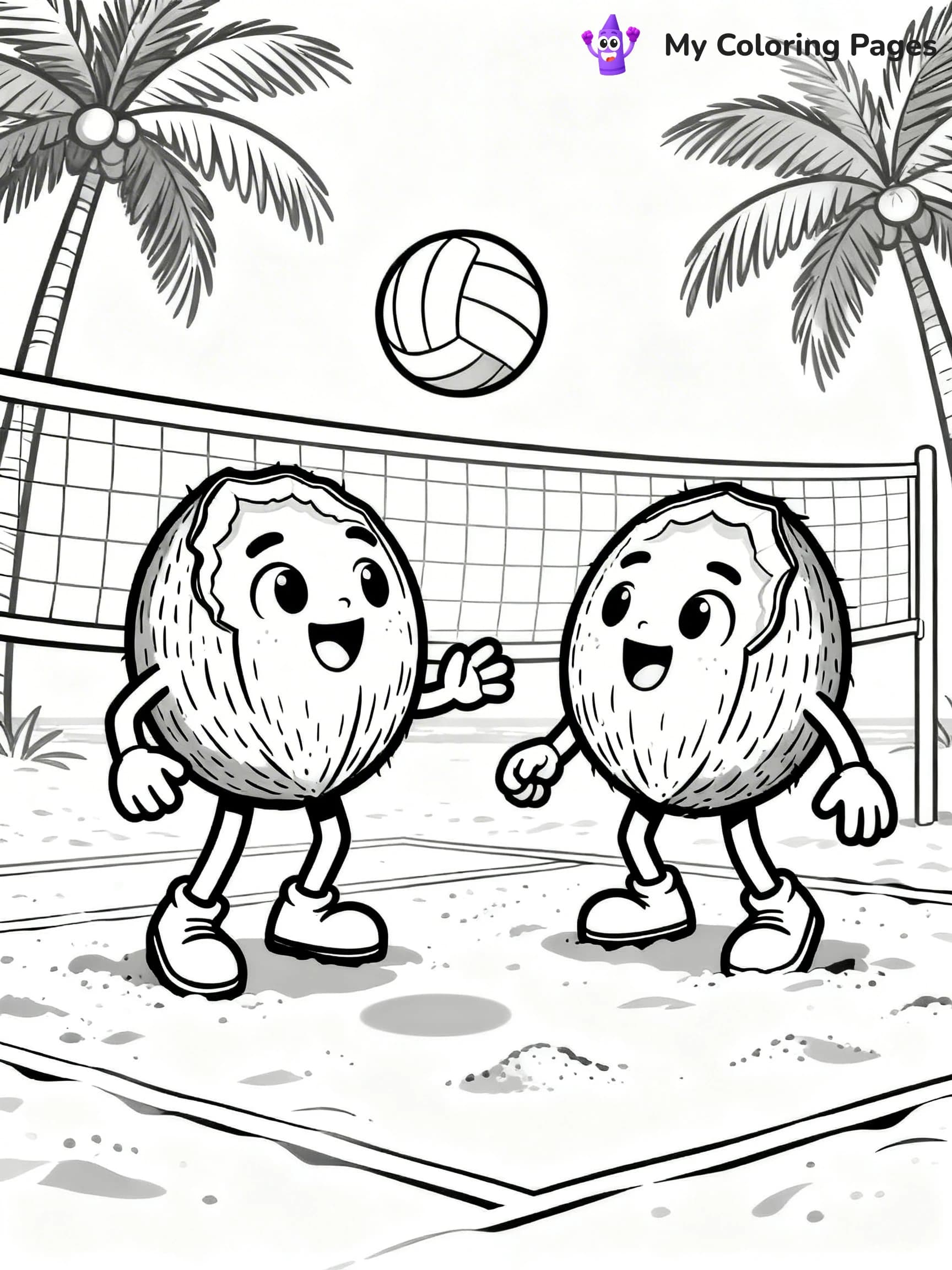 Coconut Coloring Pages - 9