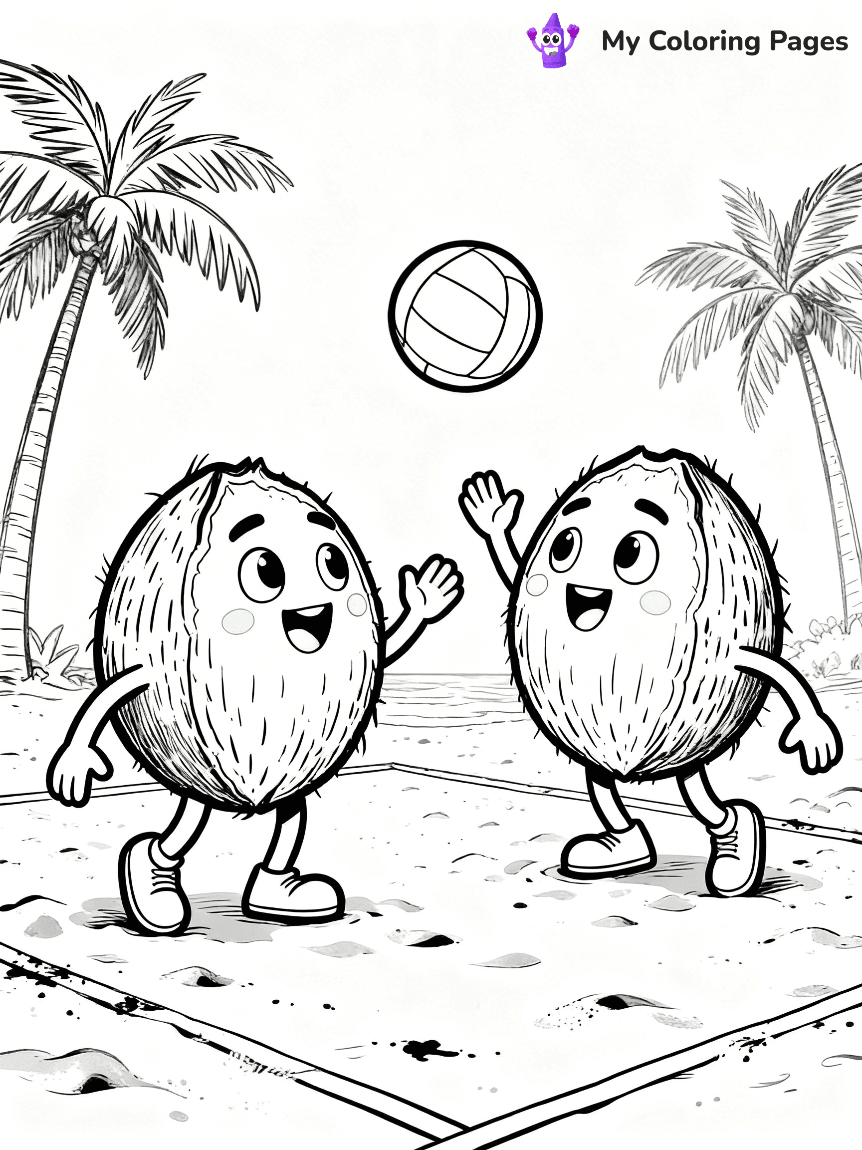 Coconut Coloring Pages - 8