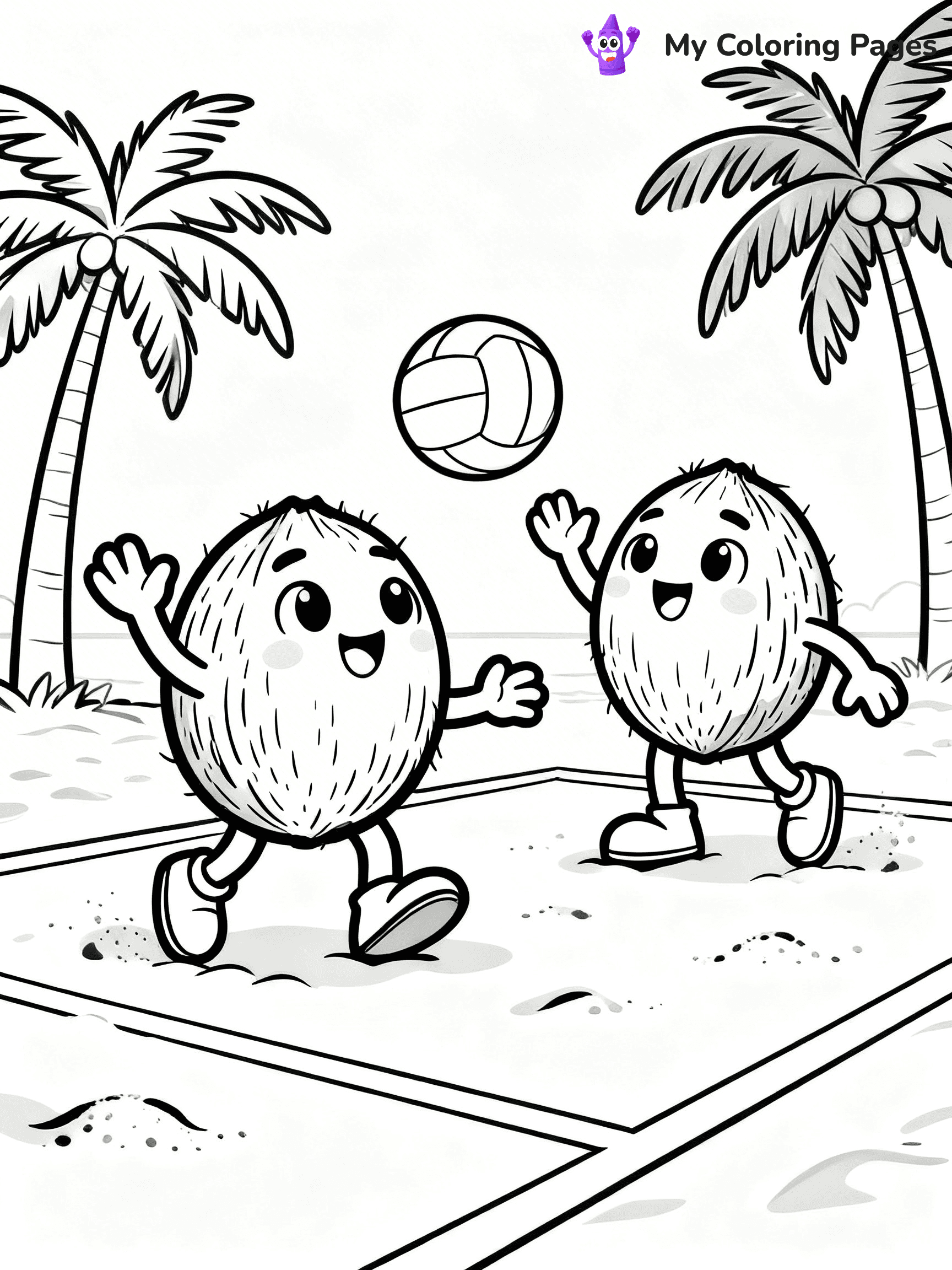 Coconut Coloring Pages - 7