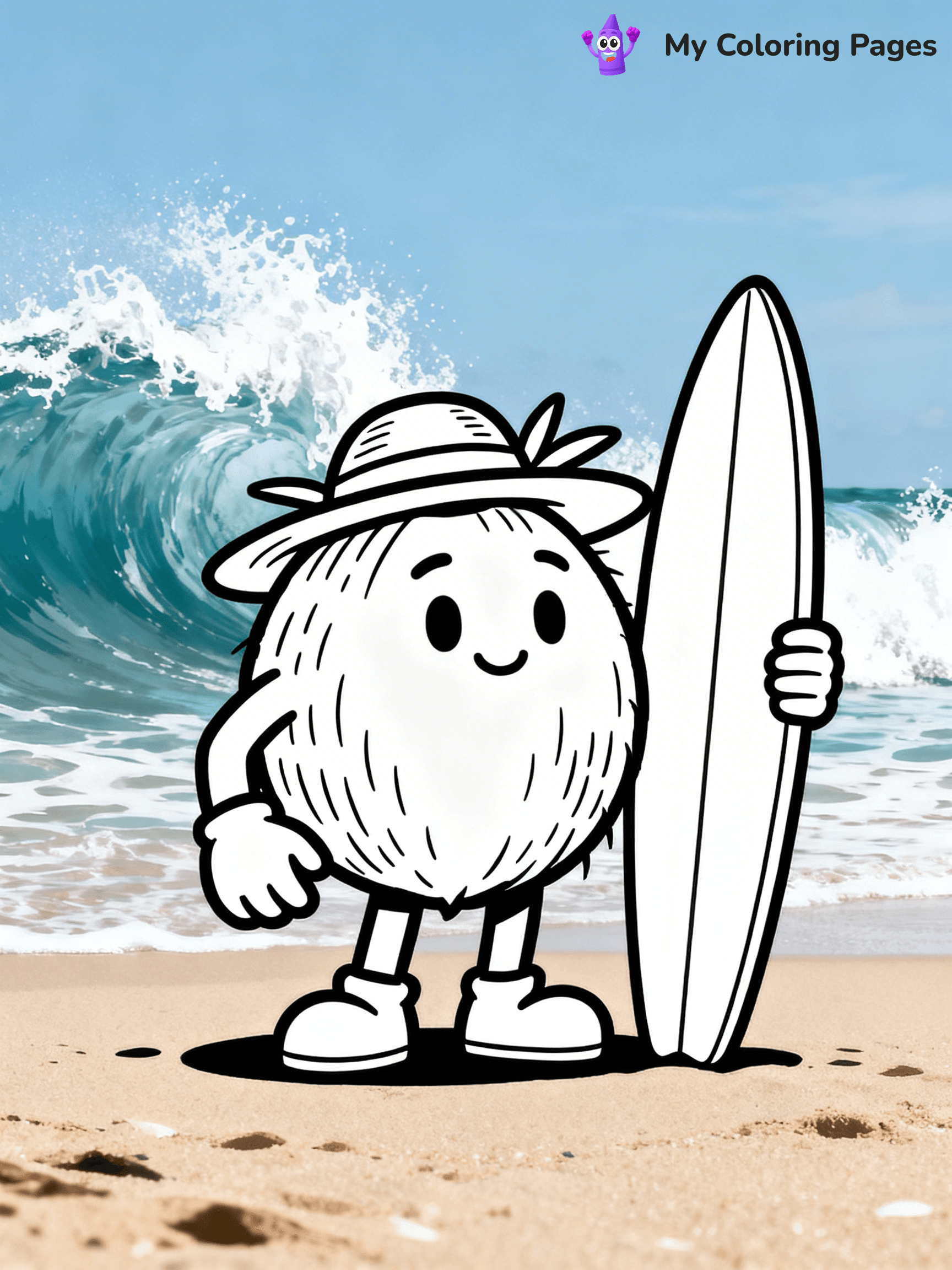 Coconut Coloring Pages - 6