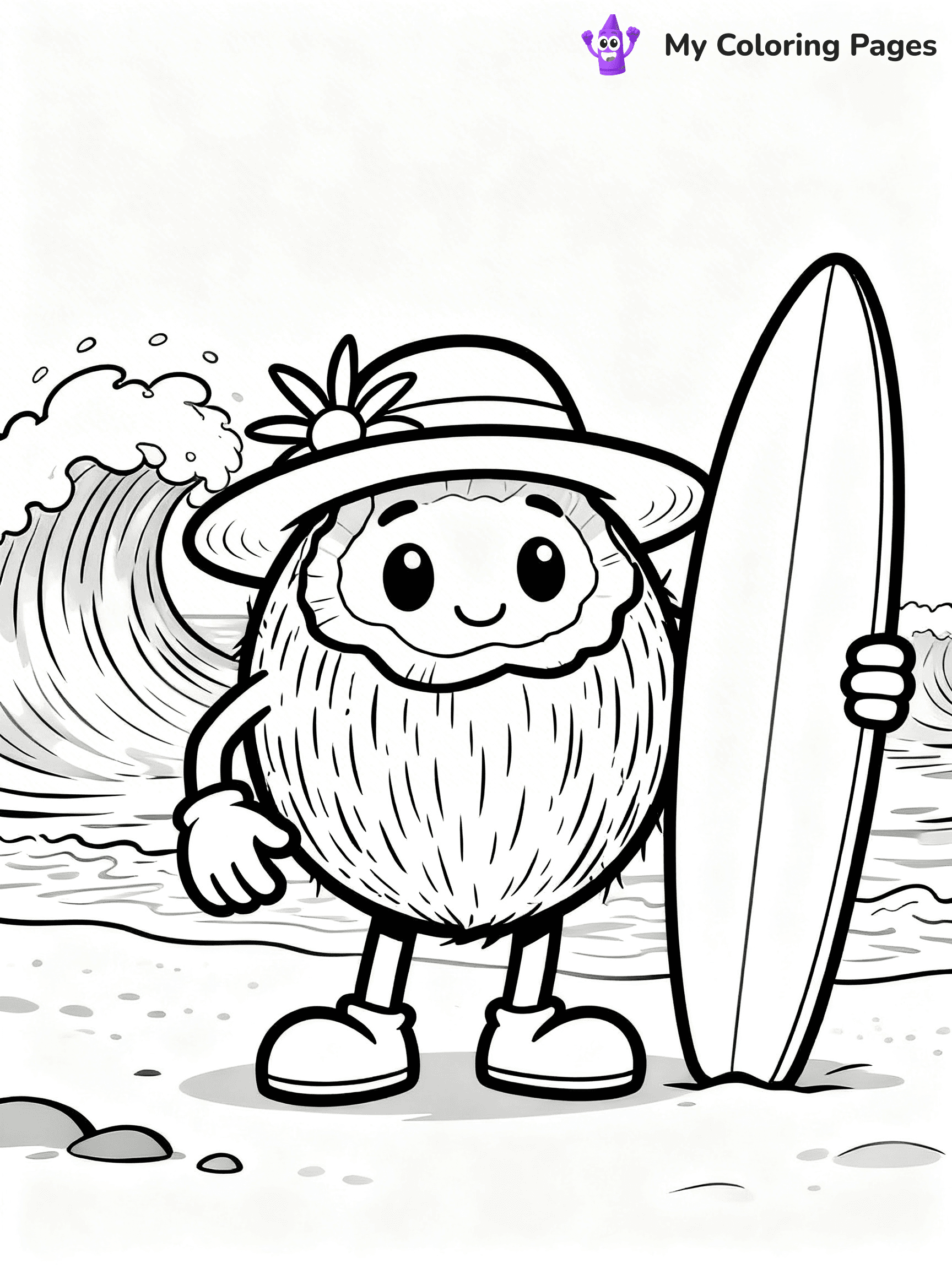 Coconut Coloring Pages - 5