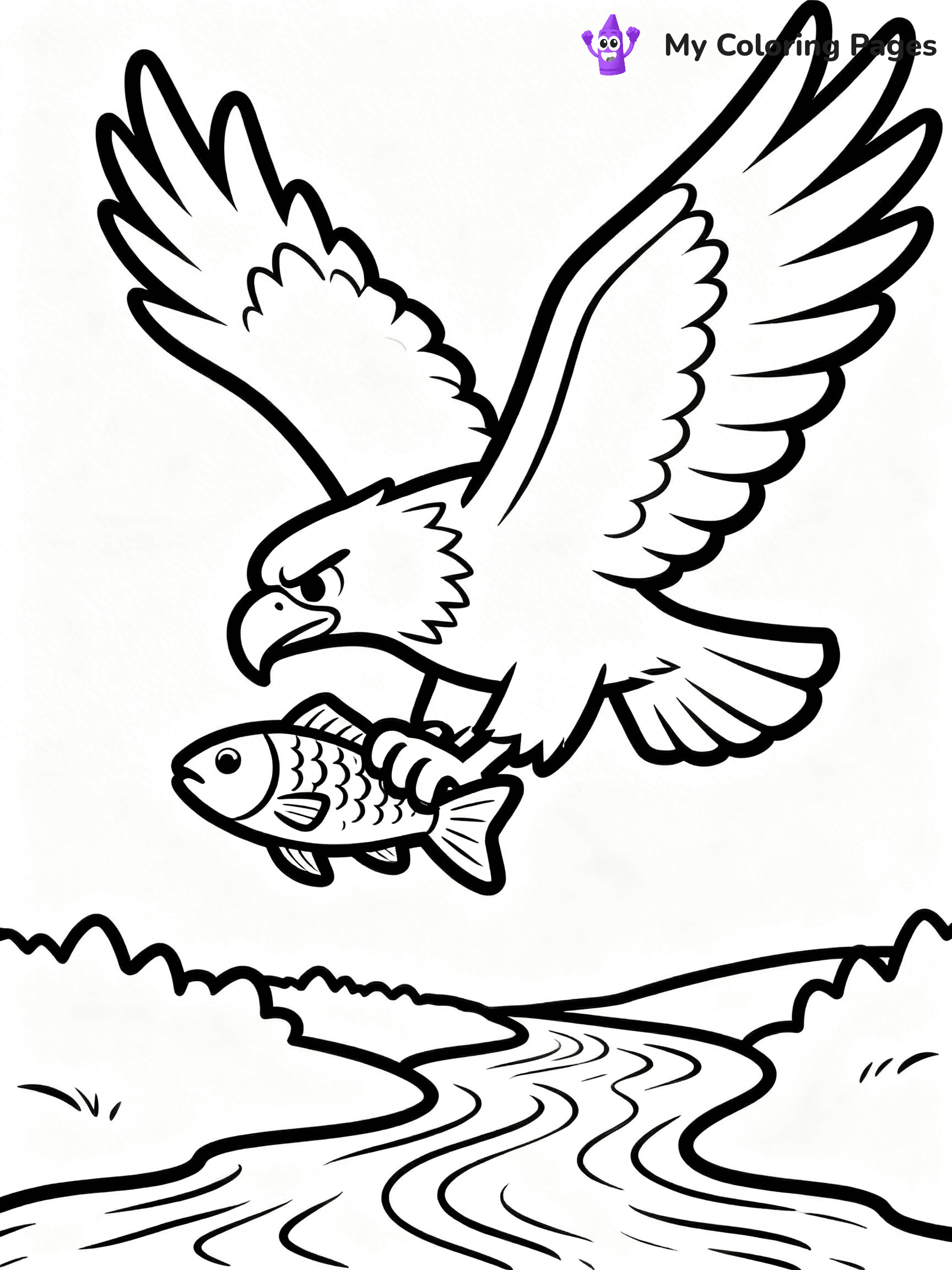 Bald Eagle Coloring Pages - 17