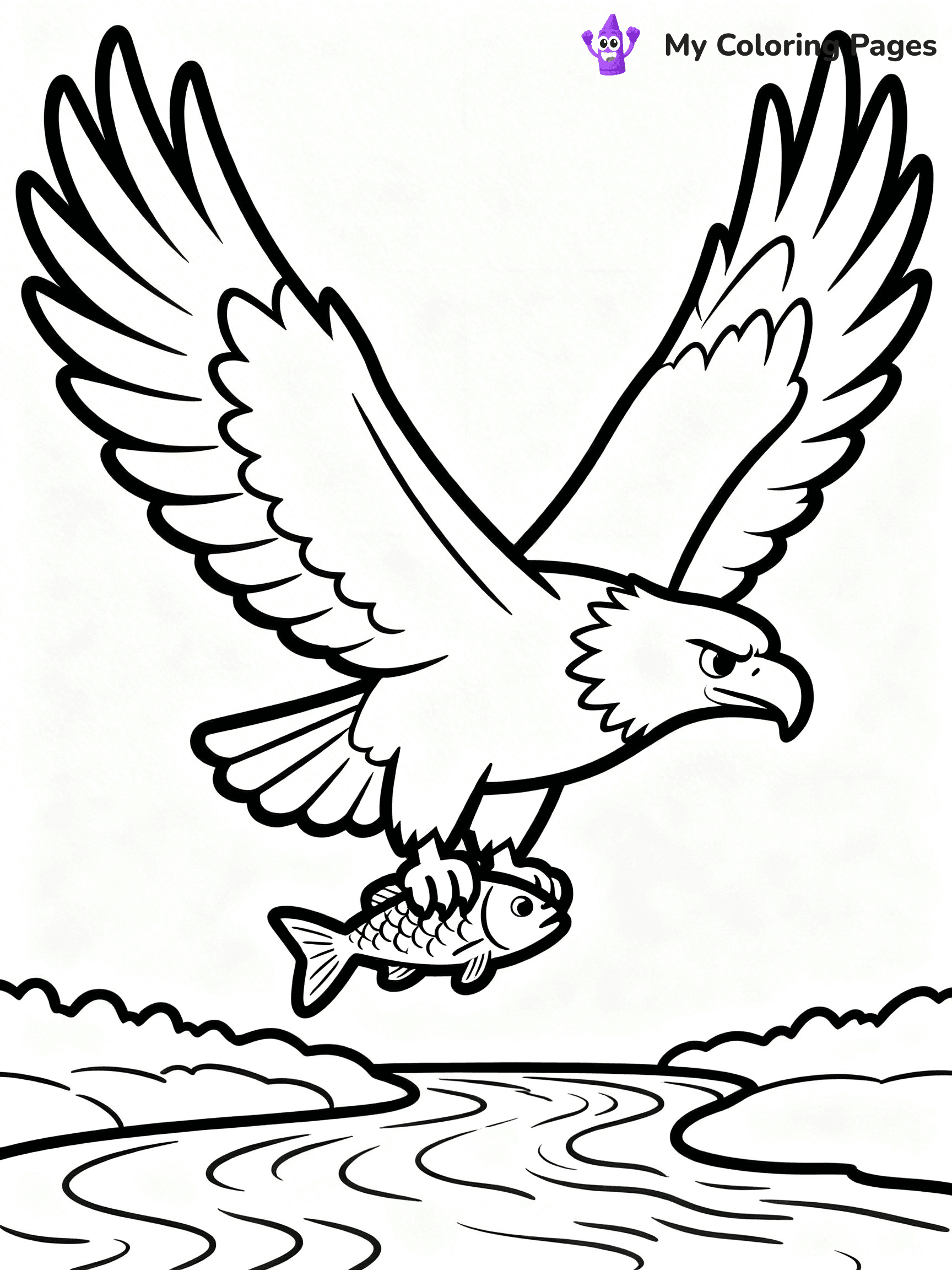 Bald Eagle Coloring Pages - 16