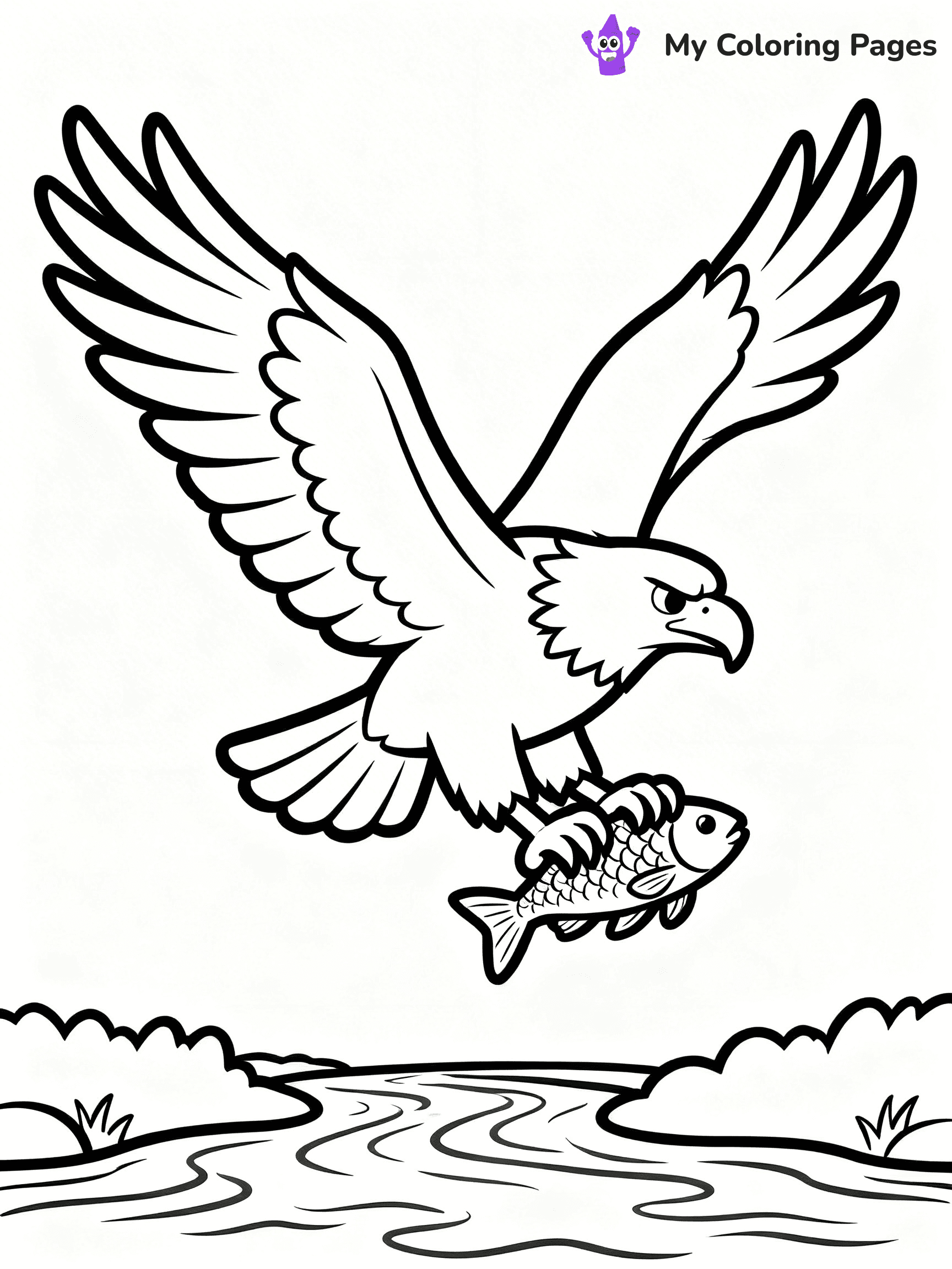 Bald Eagle Coloring Pages - 14