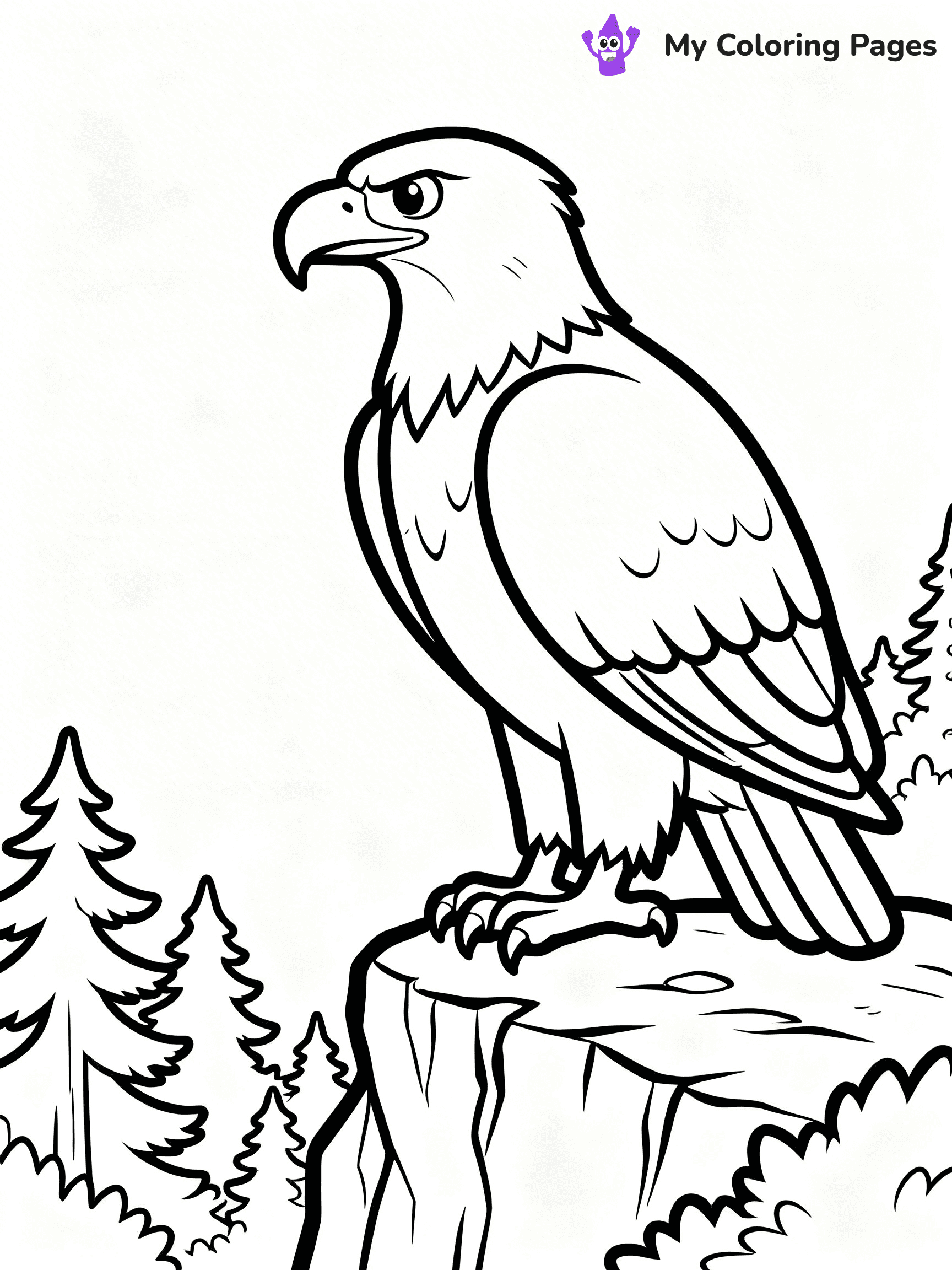 Bald Eagle Coloring Pages - 6