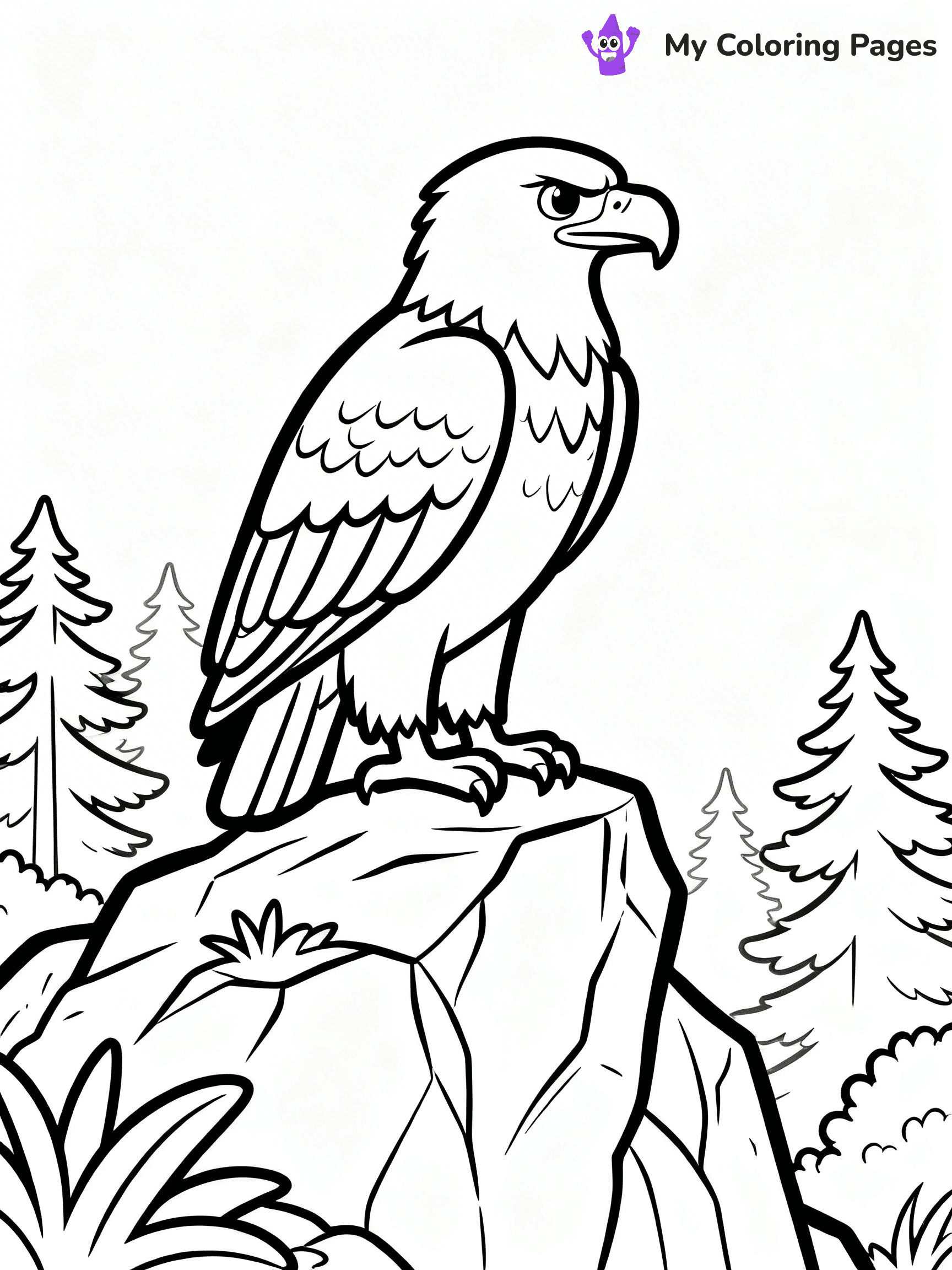 Bald Eagle Coloring Pages - 4