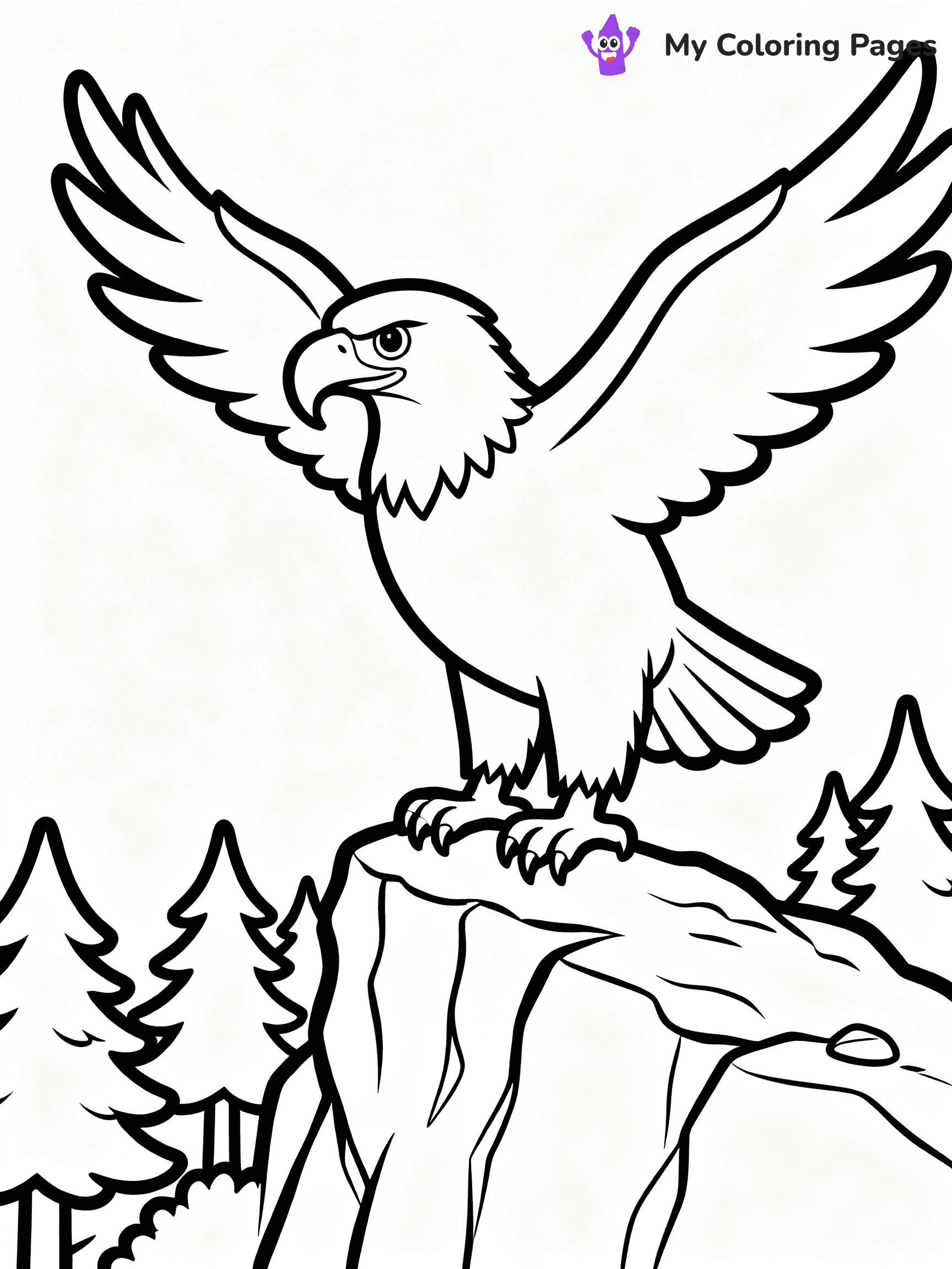Bald Eagle Coloring Pages - 3