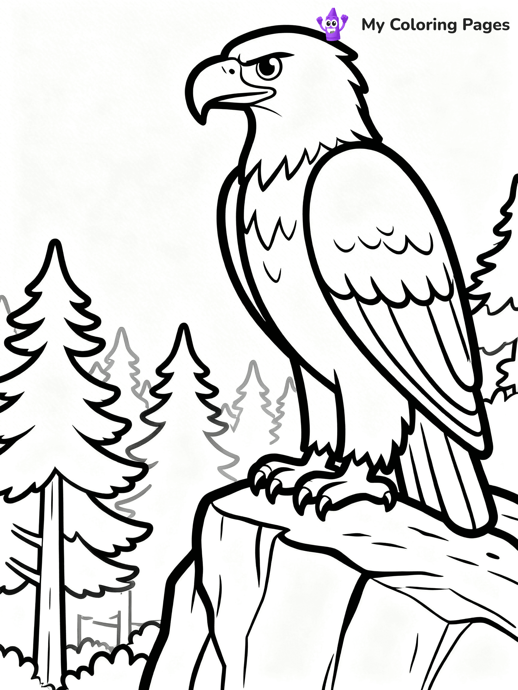Bald Eagle Coloring Pages - 2