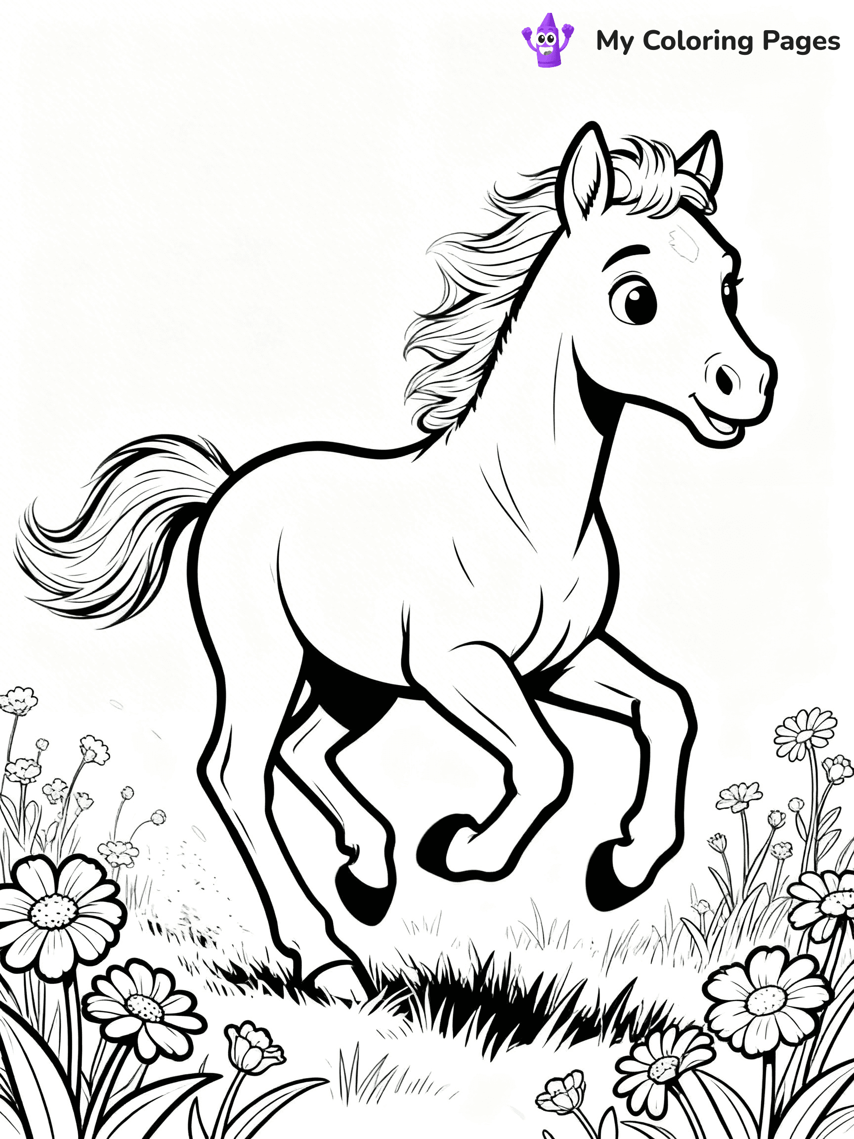 Wild Horse Coloring Pages - 90