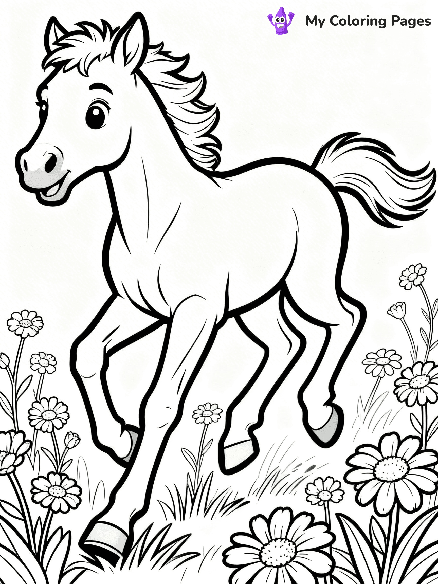 Wild Horse Coloring Pages - 89
