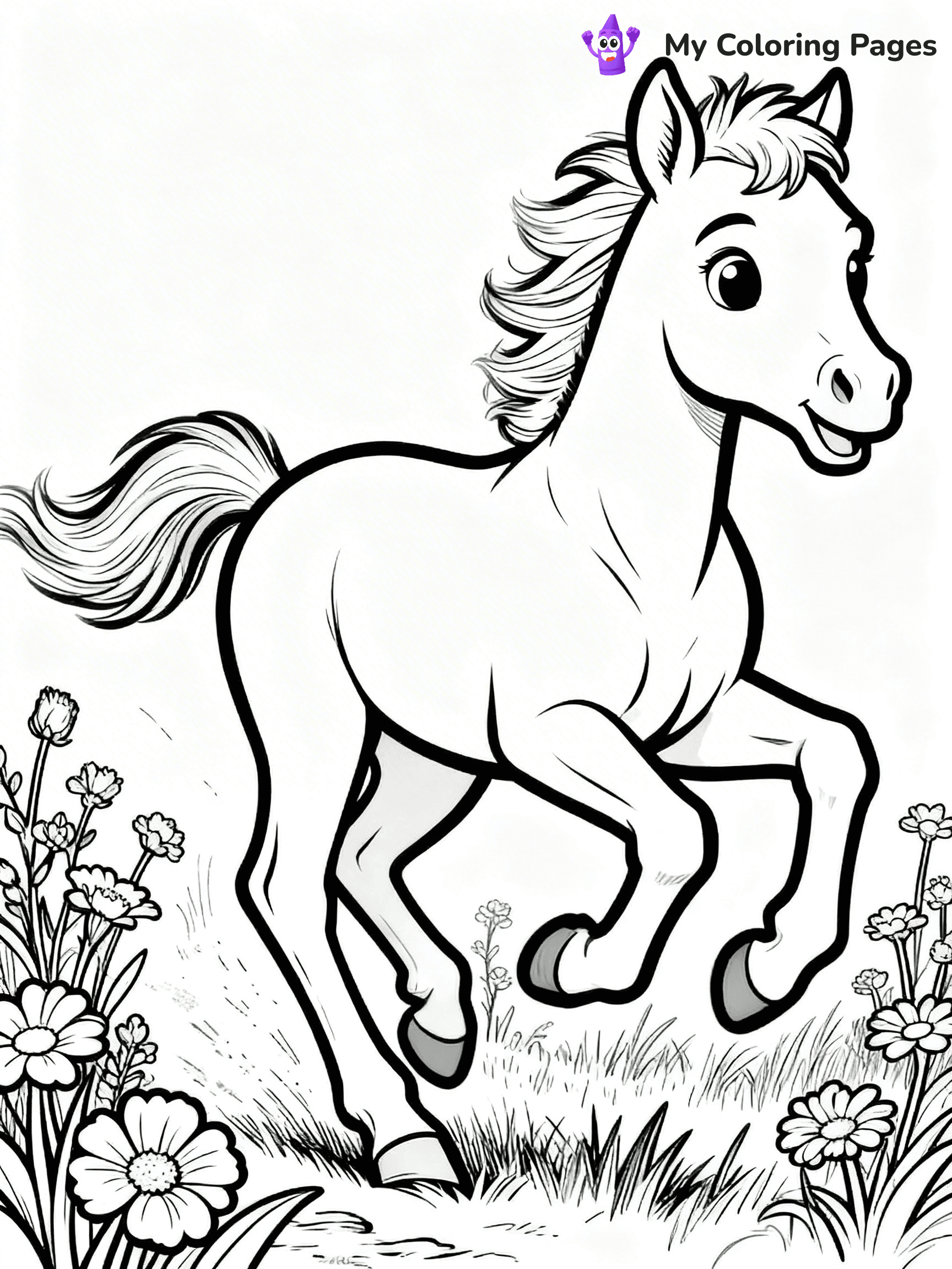 Wild Horse Coloring Pages - 88