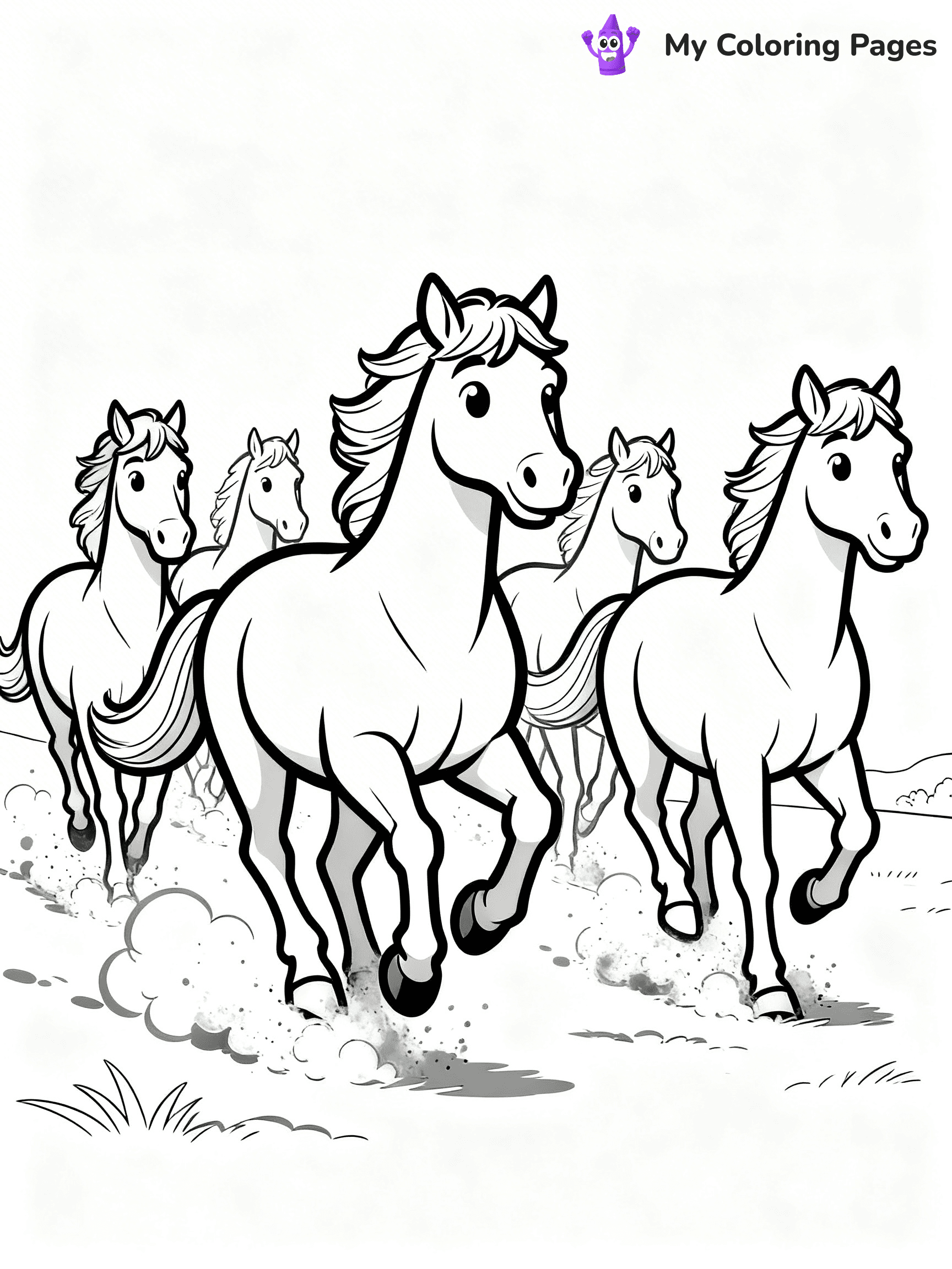 Wild Horse Coloring Pages - 84