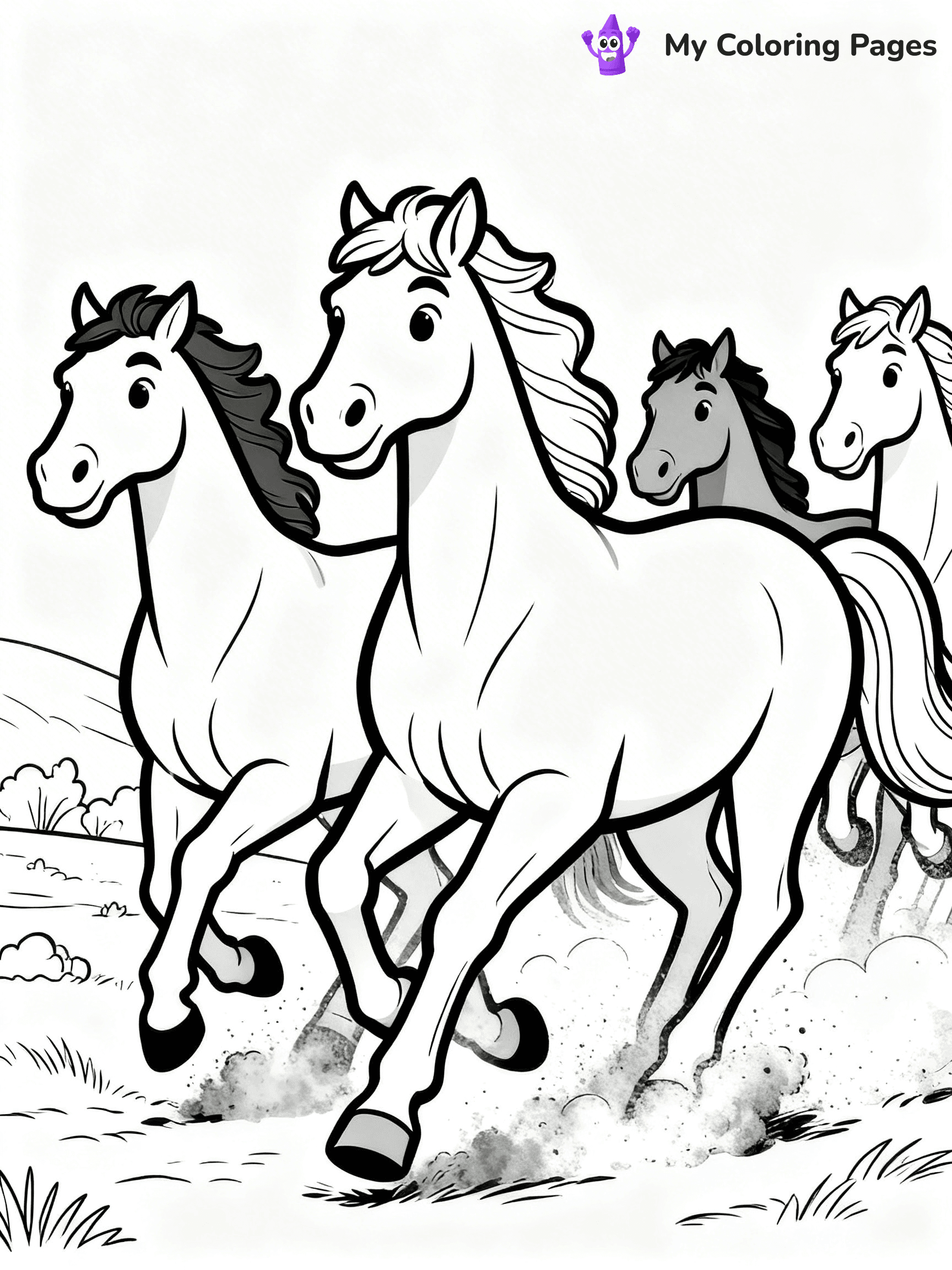 Wild Horse Coloring Pages - 80