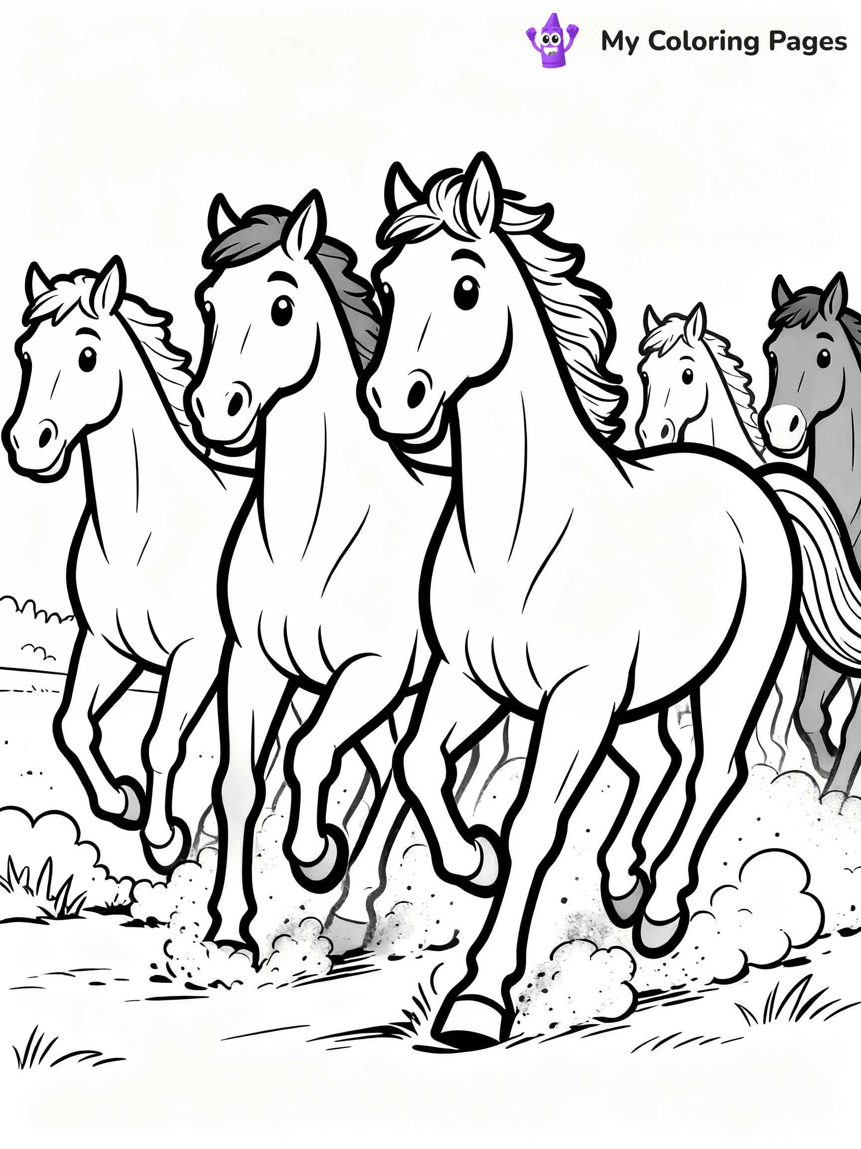 Wild Horse Coloring Pages - 79