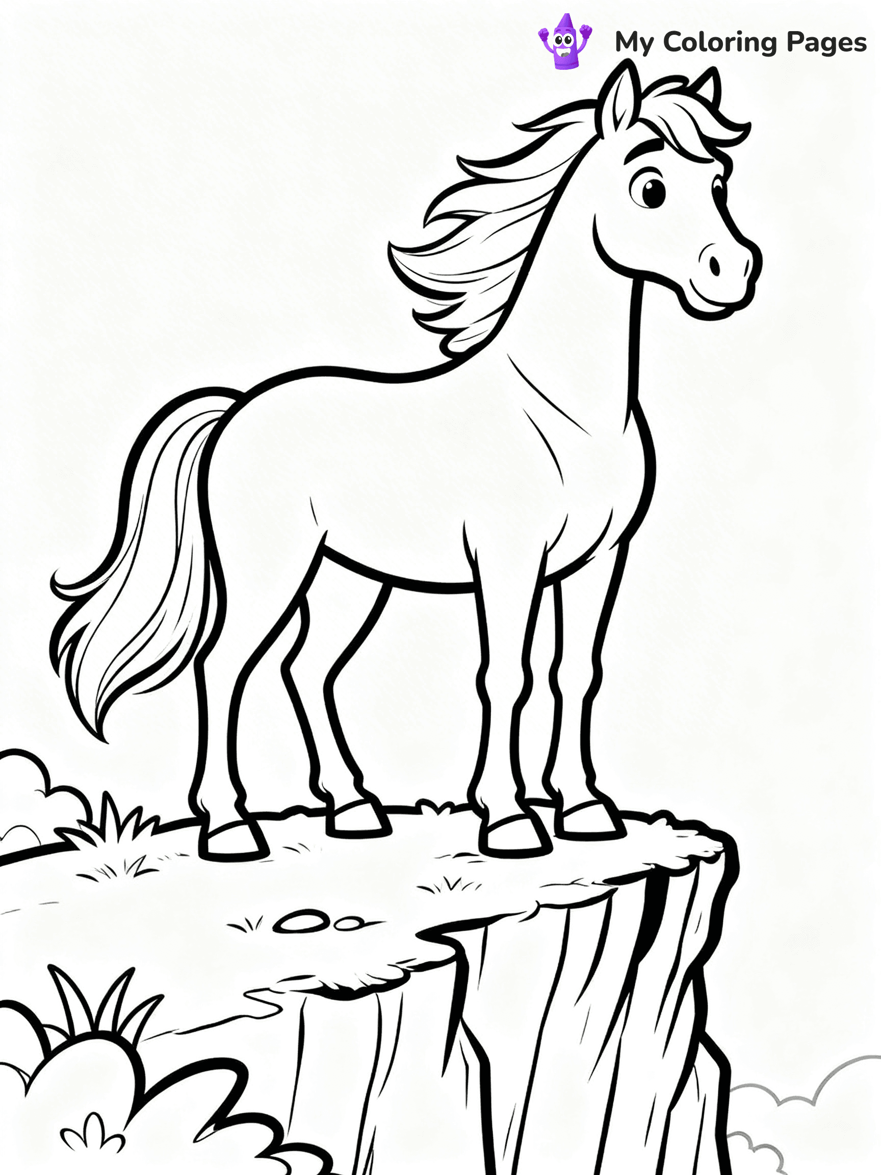 Wild Horse Coloring Pages - 78