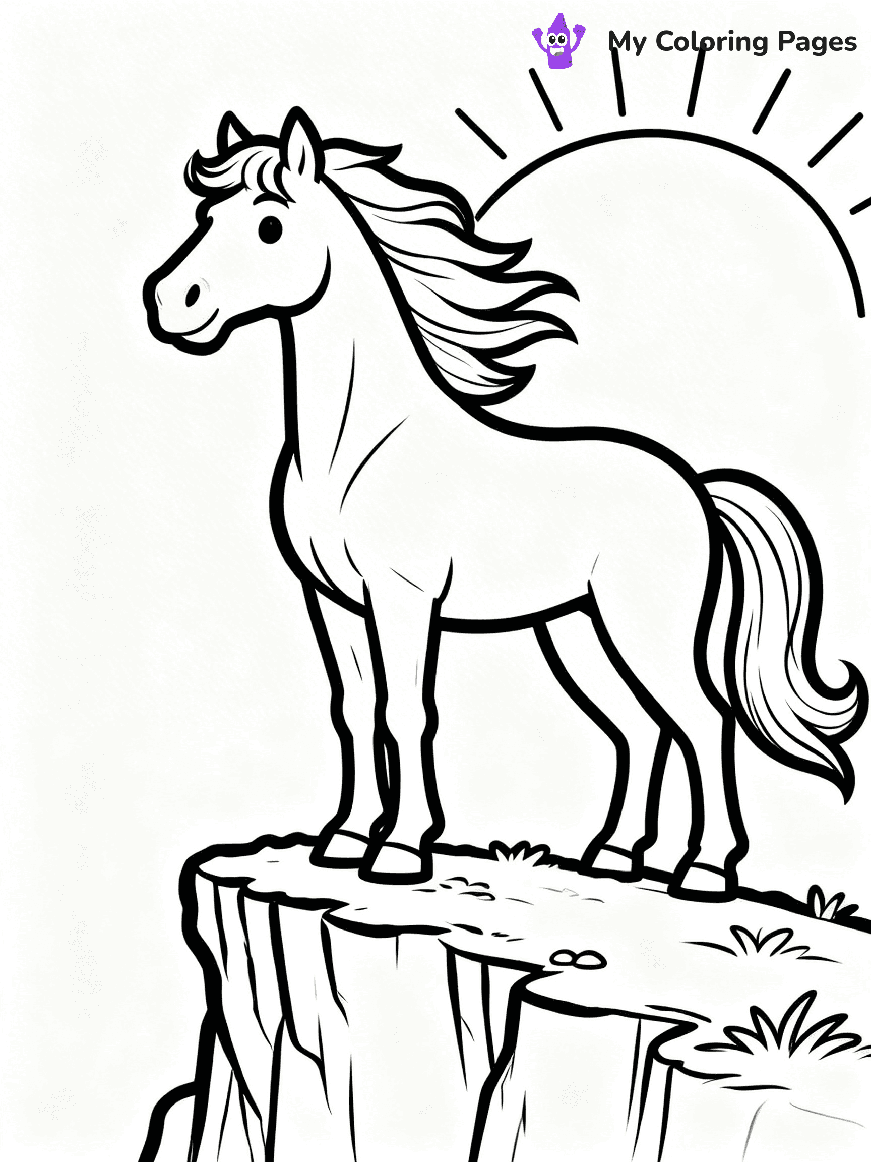Wild Horse Coloring Pages - 76