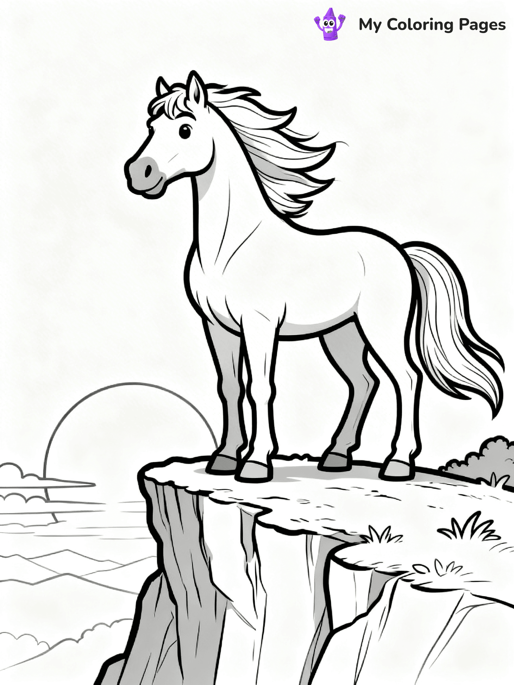 Wild Horse Coloring Pages - 75