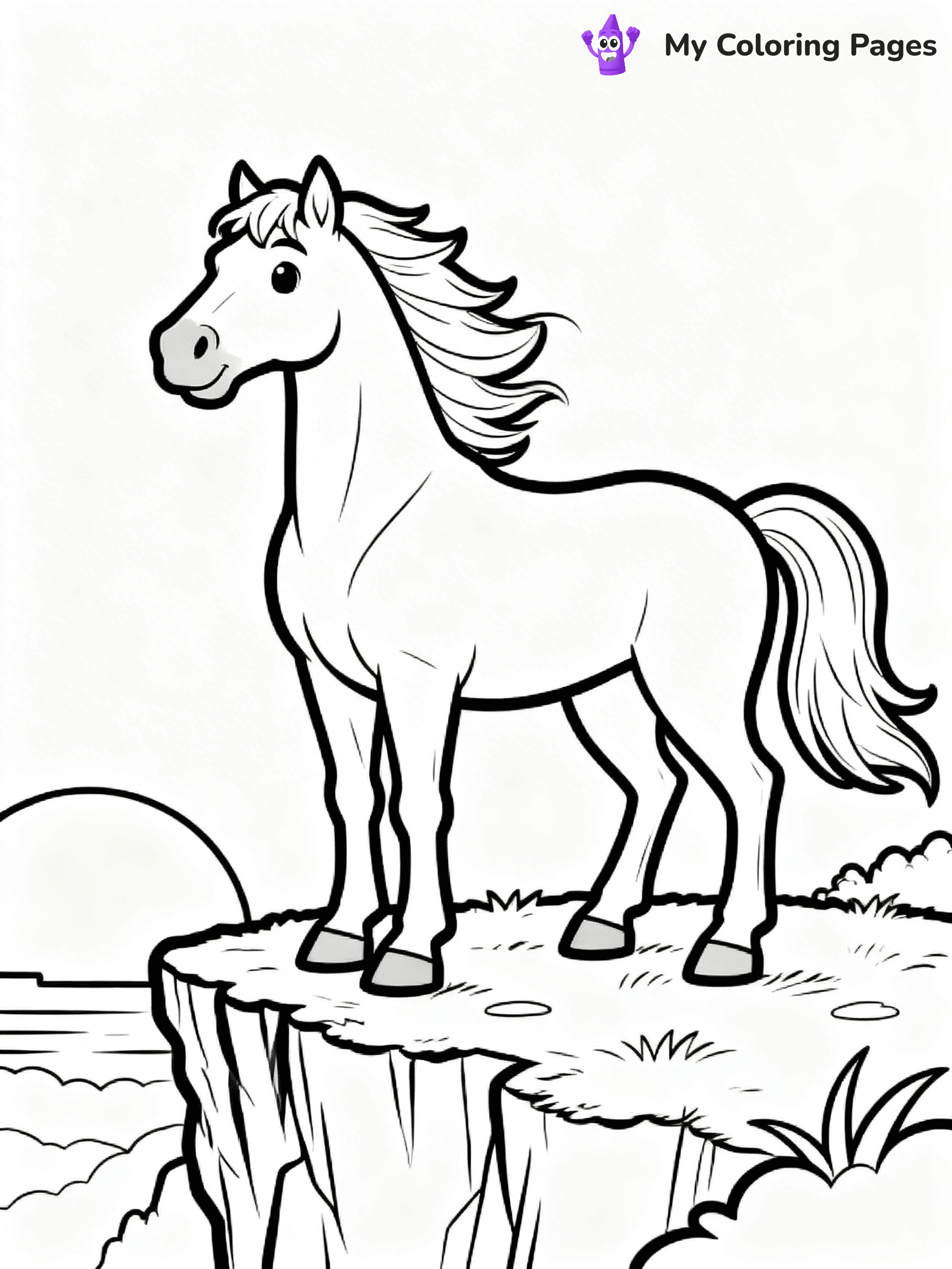 Wild Horse Coloring Pages - 74