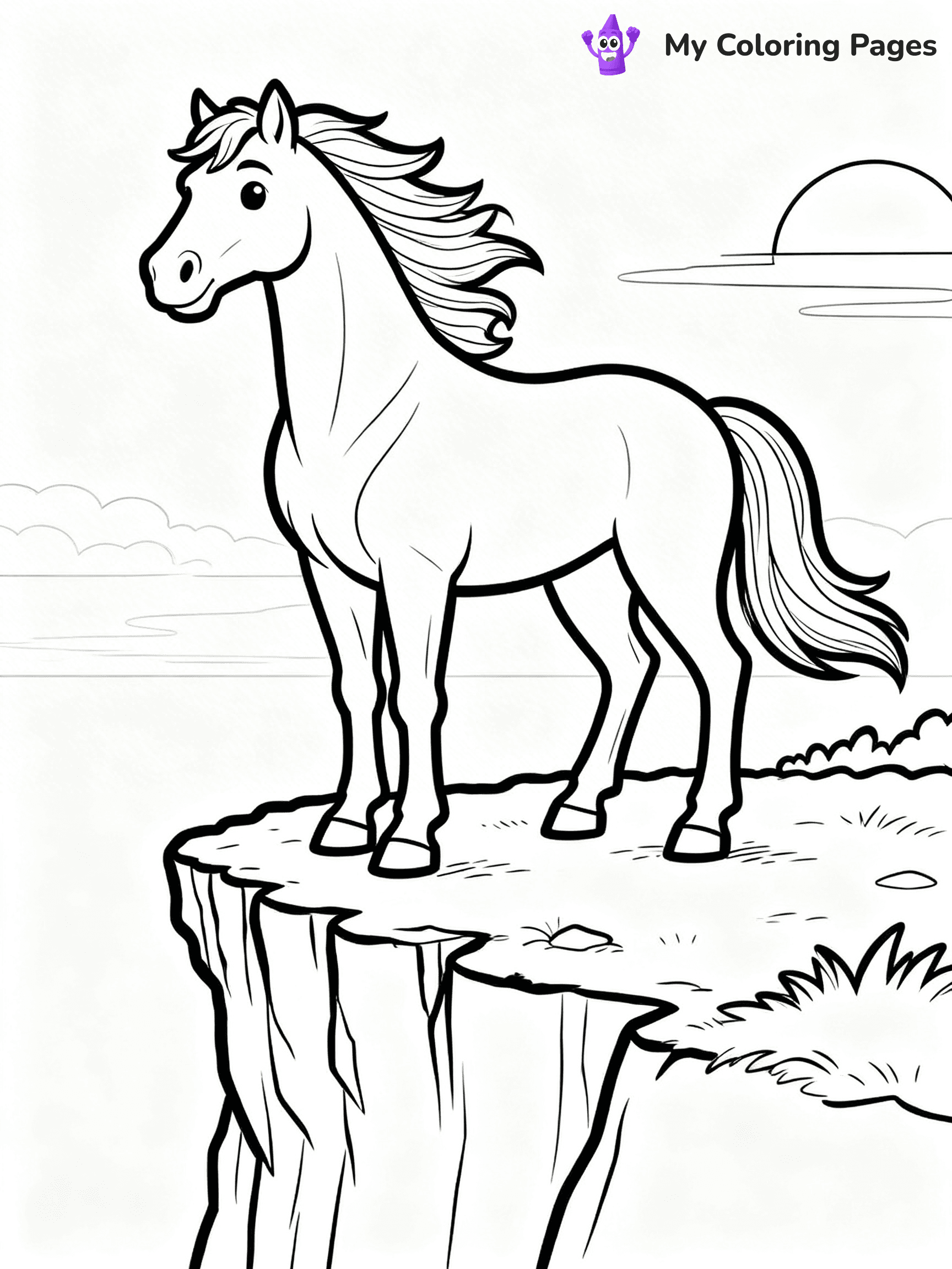 Wild Horse Coloring Pages - 73