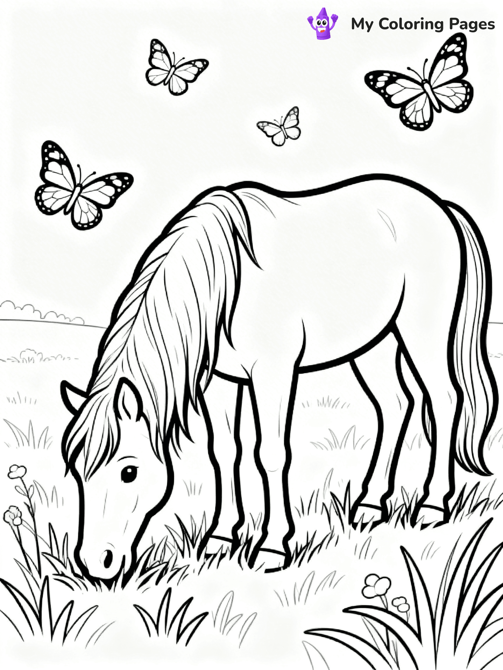 Wild Horse Coloring Pages - 72