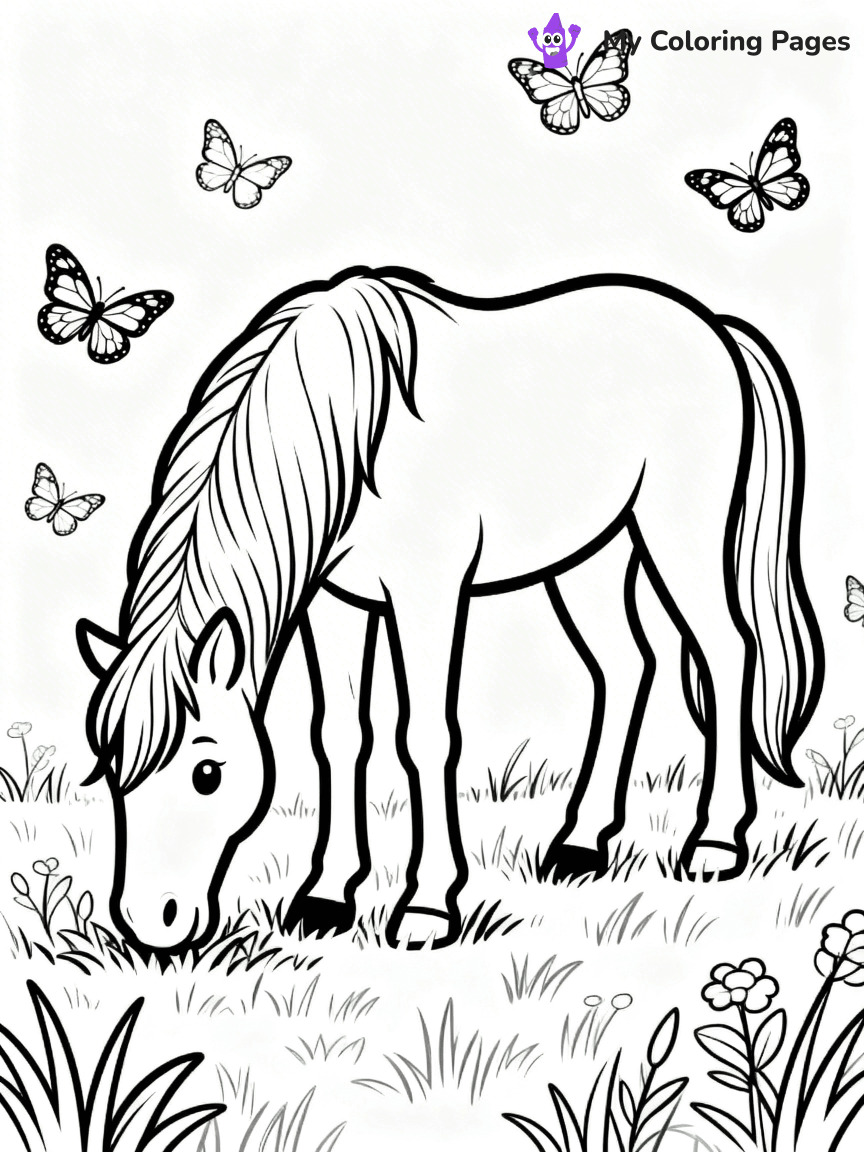 Wild Horse Coloring Pages - 71
