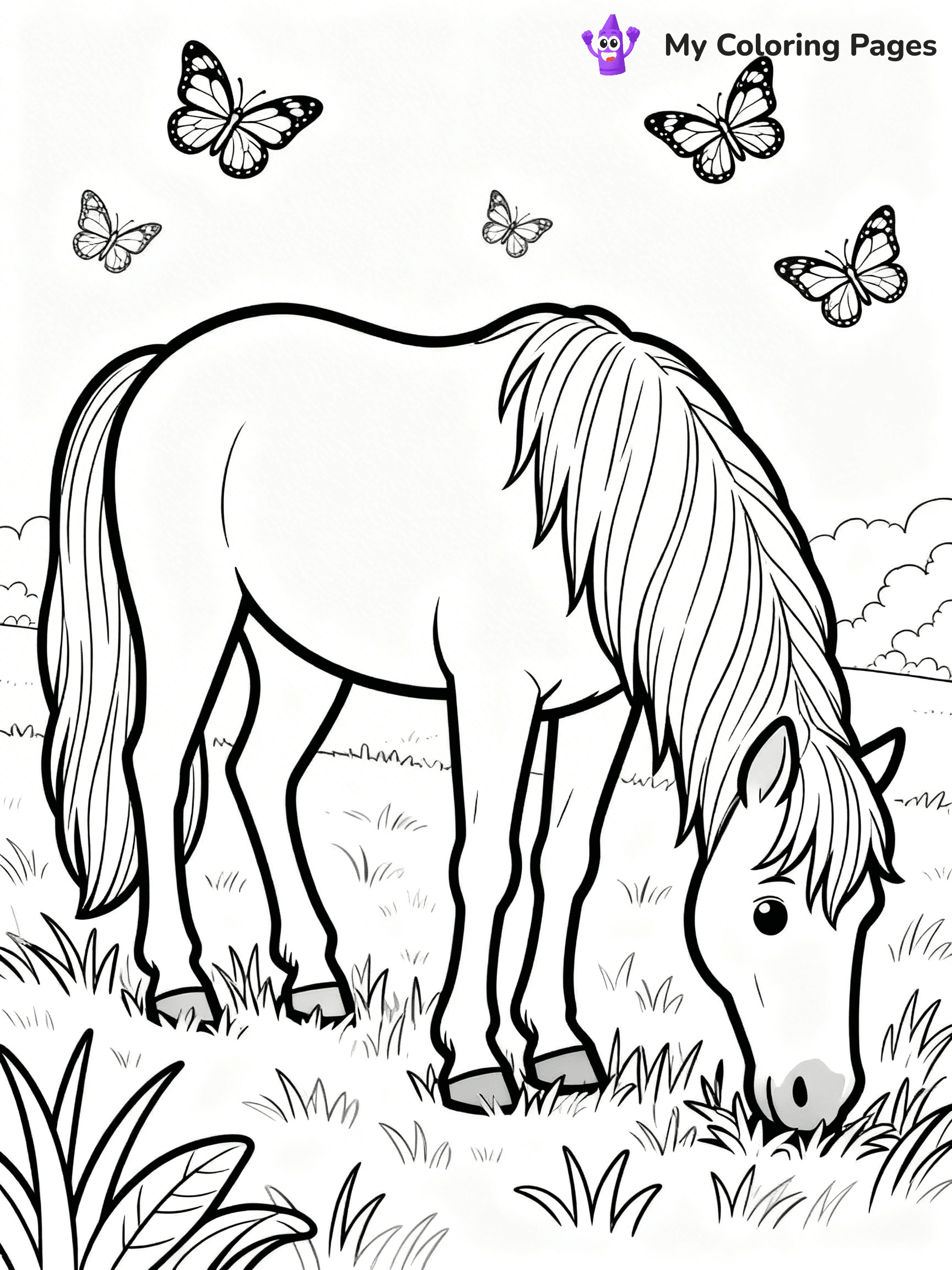 Wild Horse Coloring Pages - 65