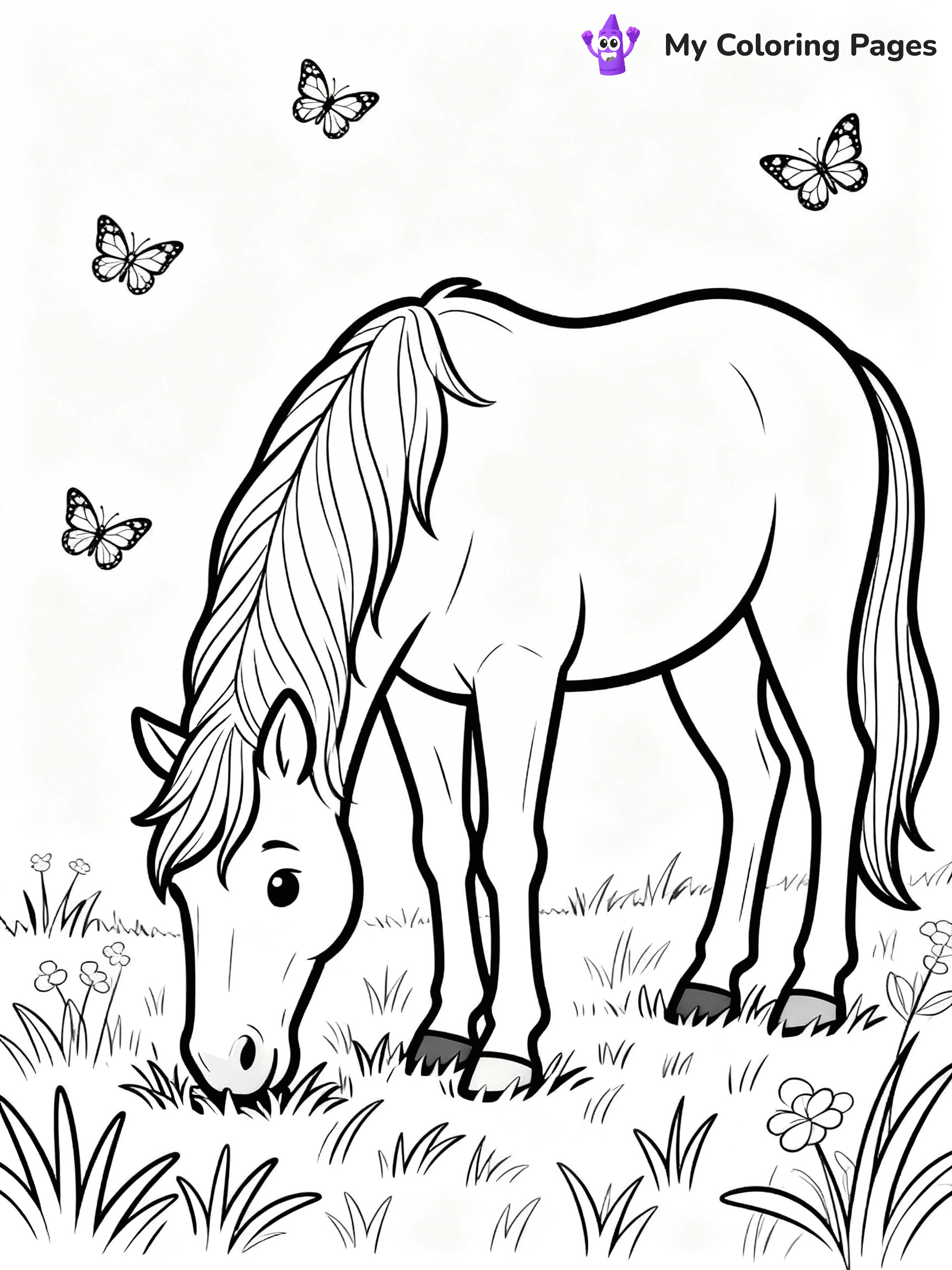 Wild Horse Coloring Pages - 64