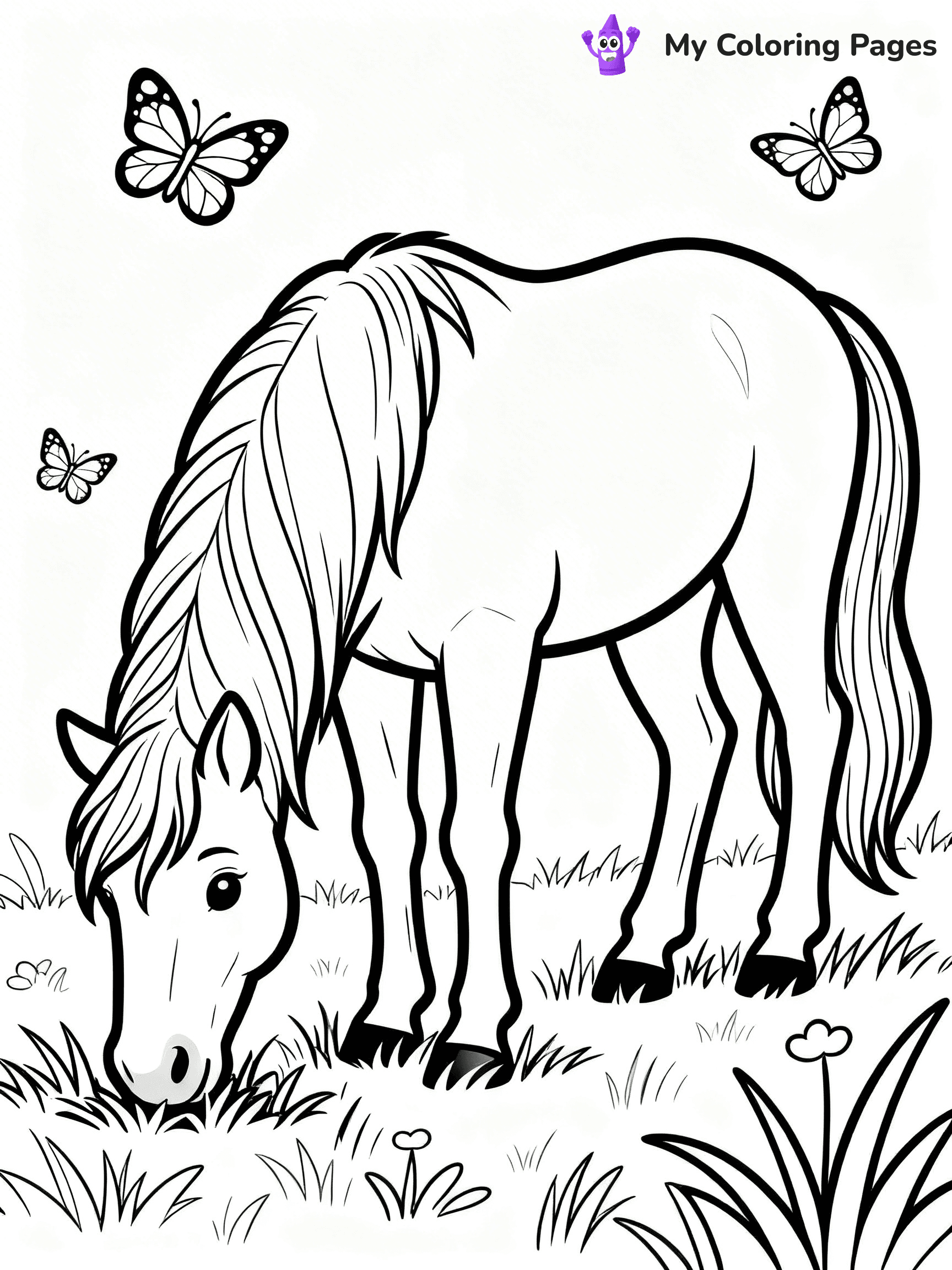 Wild Horse Coloring Pages - 63