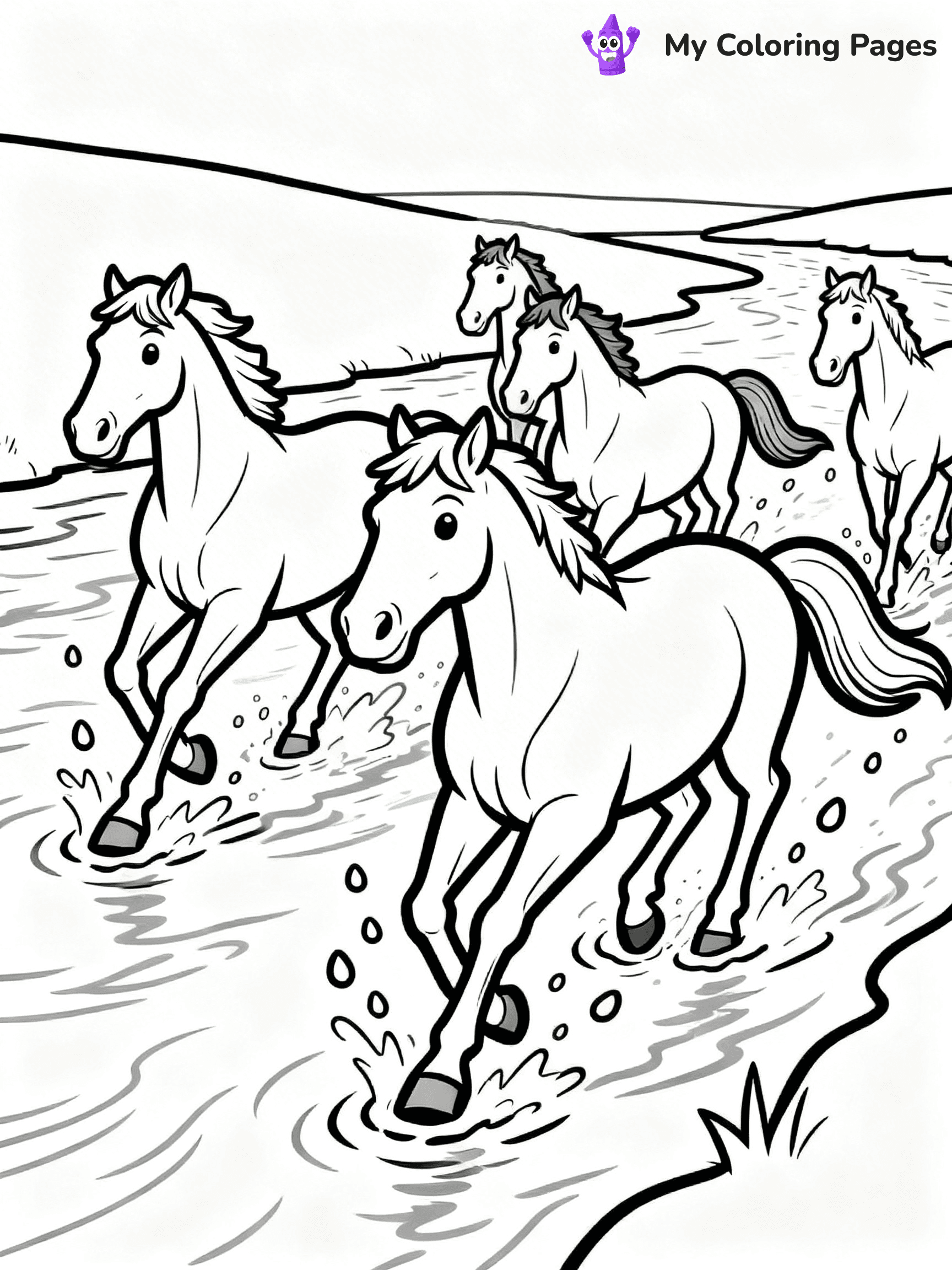 Wild Horse Coloring Pages - 61