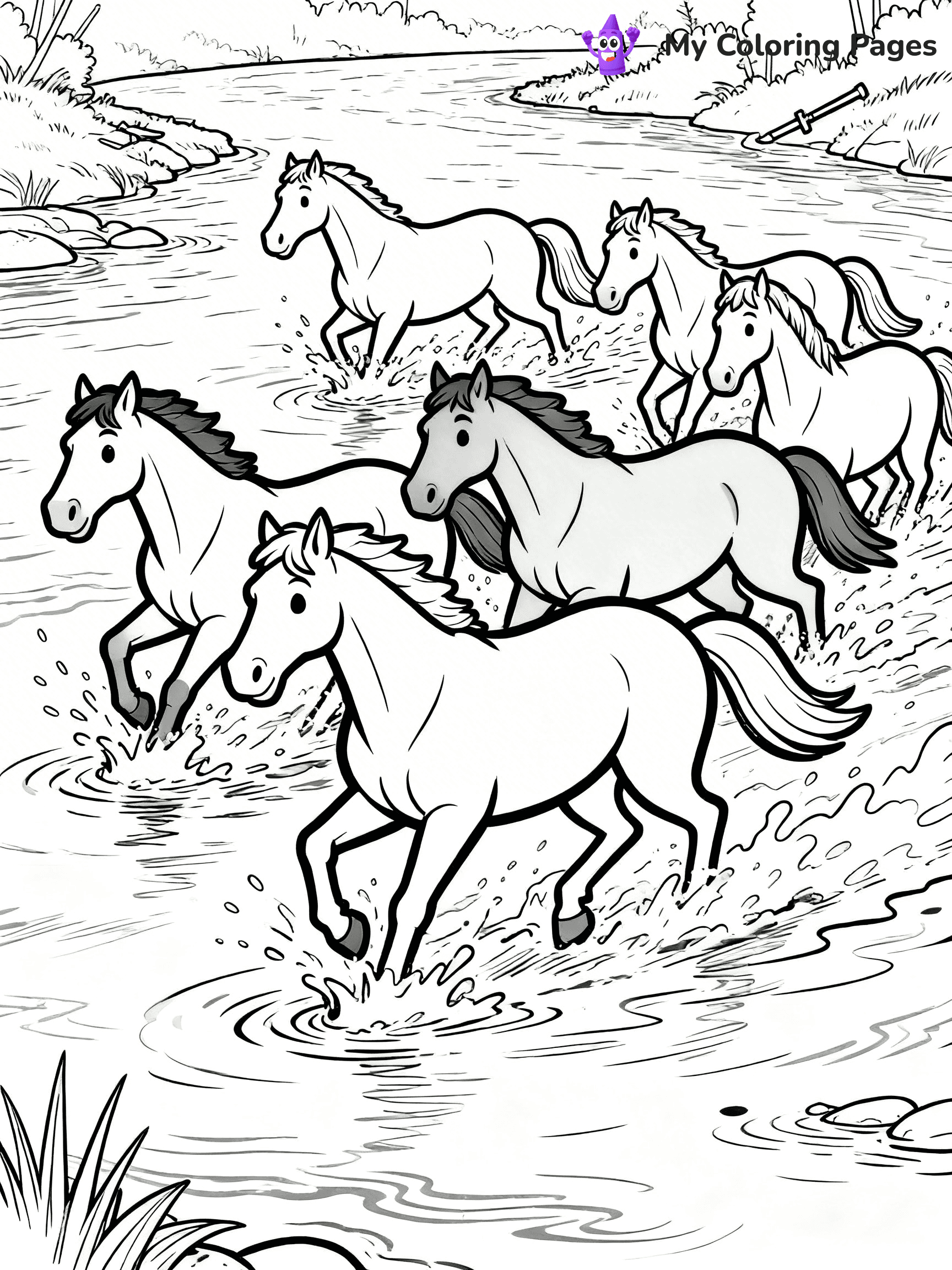 Wild Horse Coloring Pages - 59