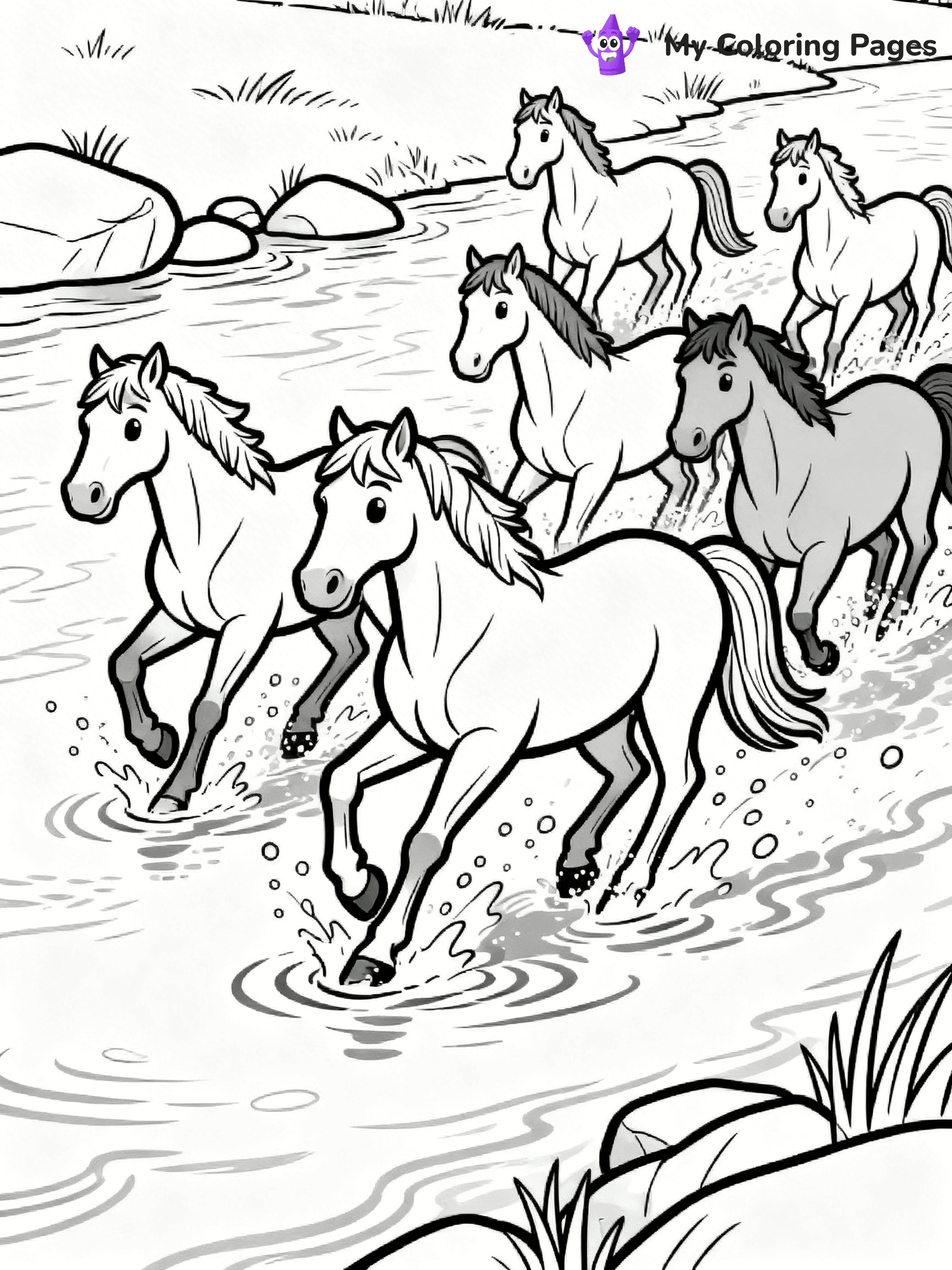 Wild Horse Coloring Pages - 58