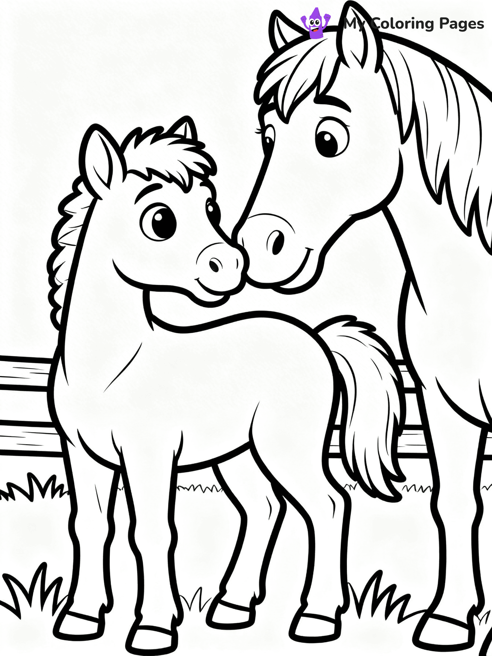 Wild Horse Coloring Pages - 55