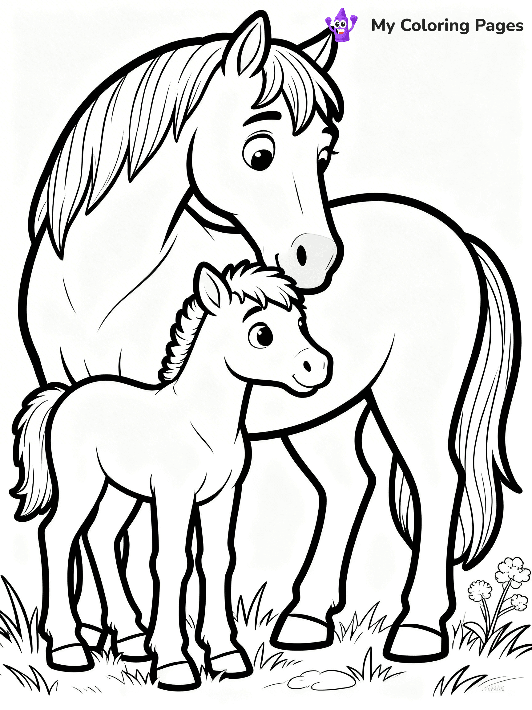Wild Horse Coloring Pages - 54
