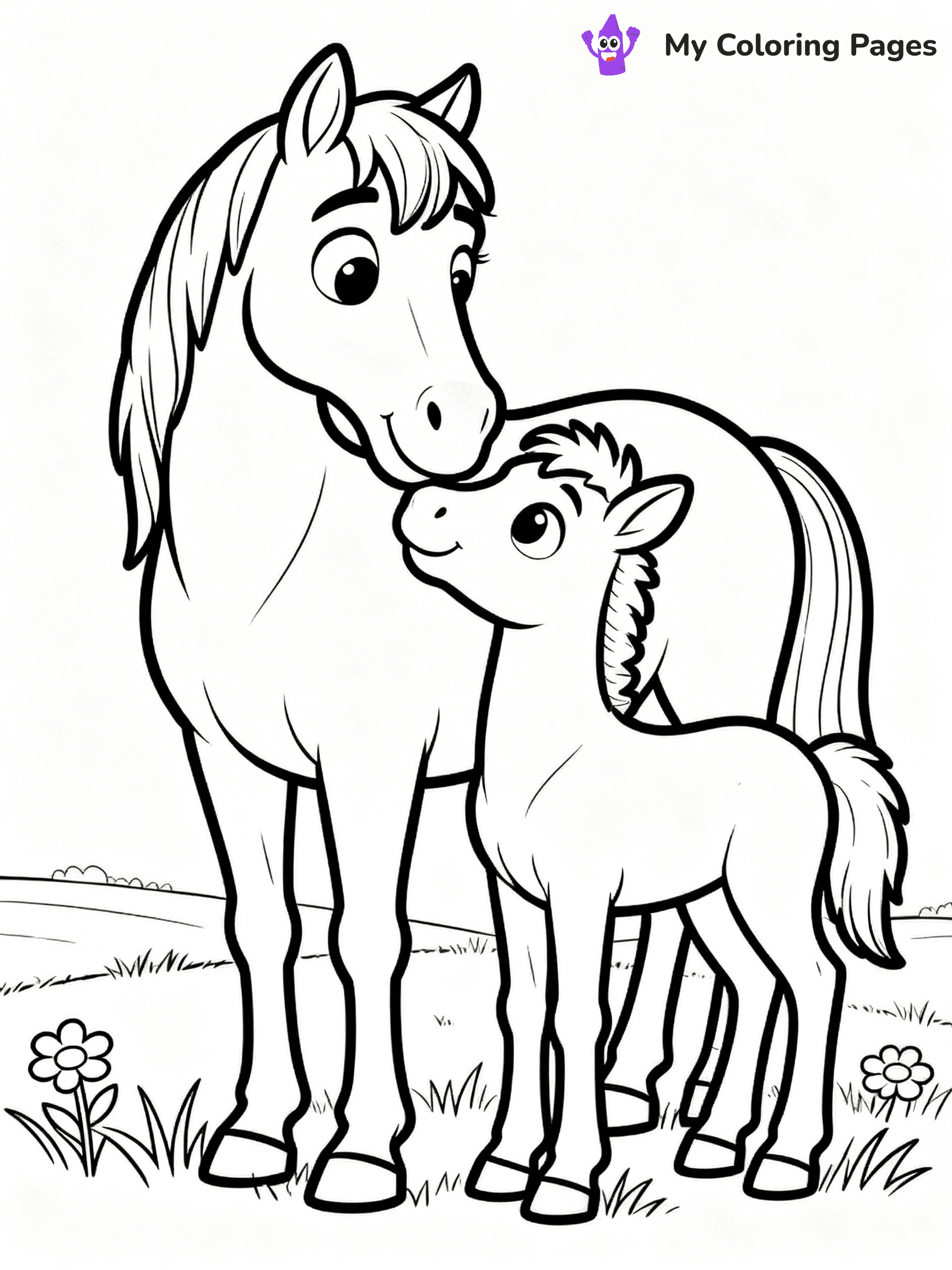 Wild Horse Coloring Pages - 52