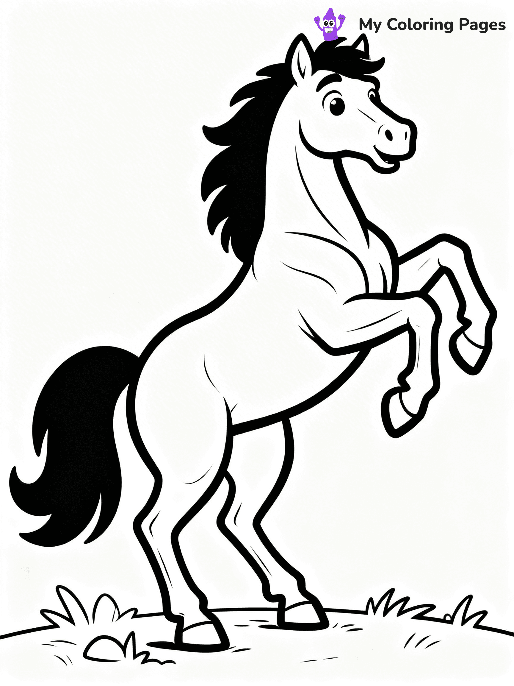 Wild Horse Coloring Pages - 49