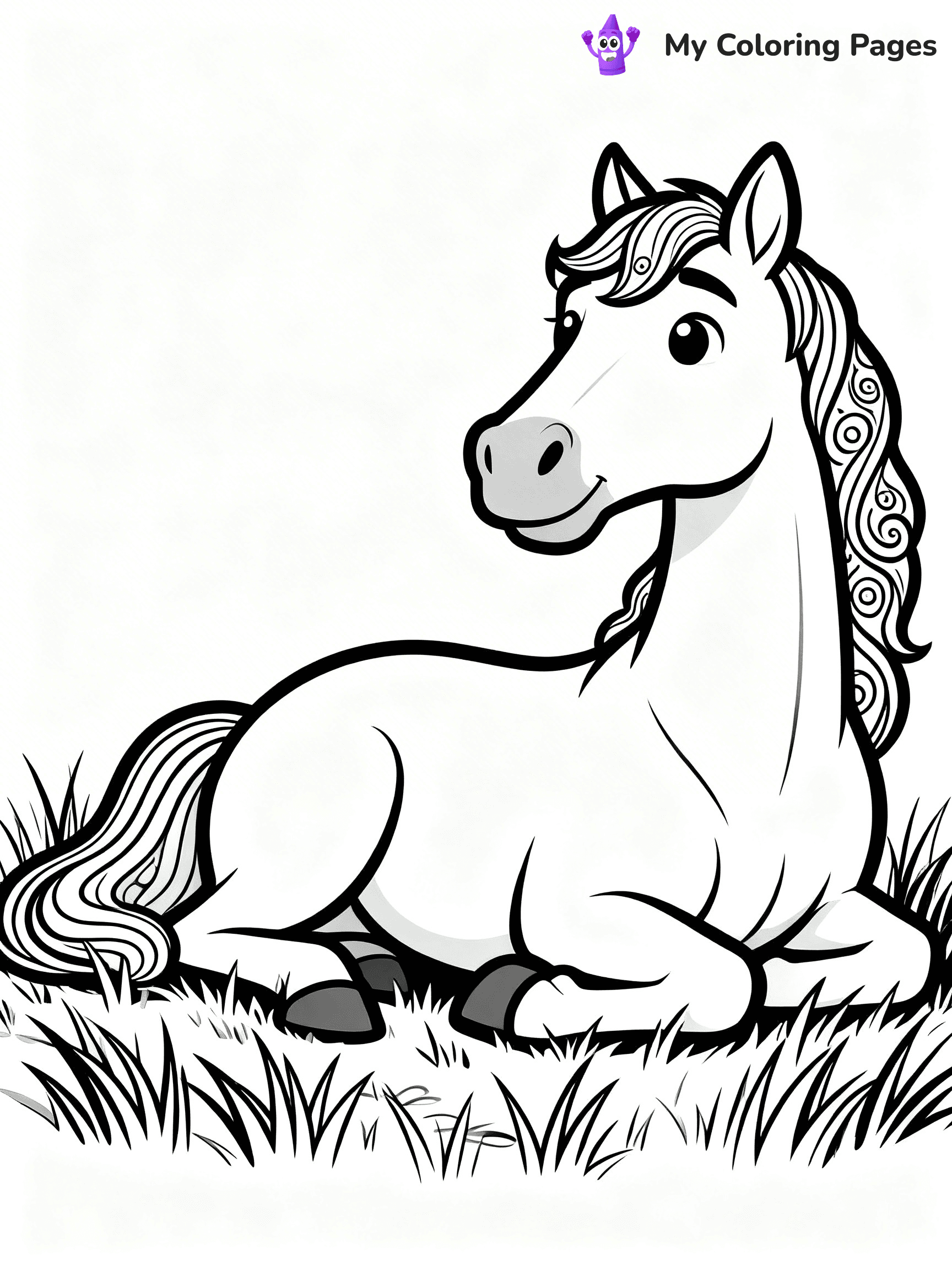 Wild Horse Coloring Pages - 48