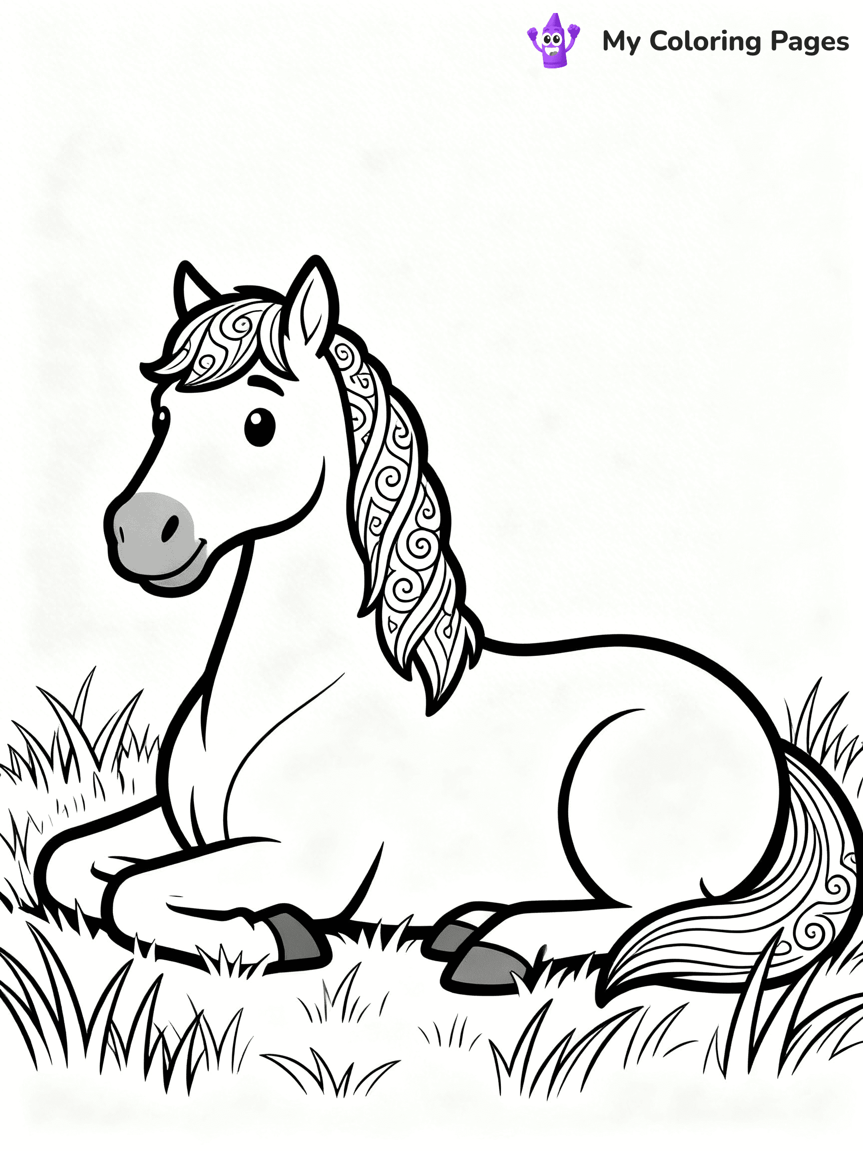 Wild Horse Coloring Pages - 46